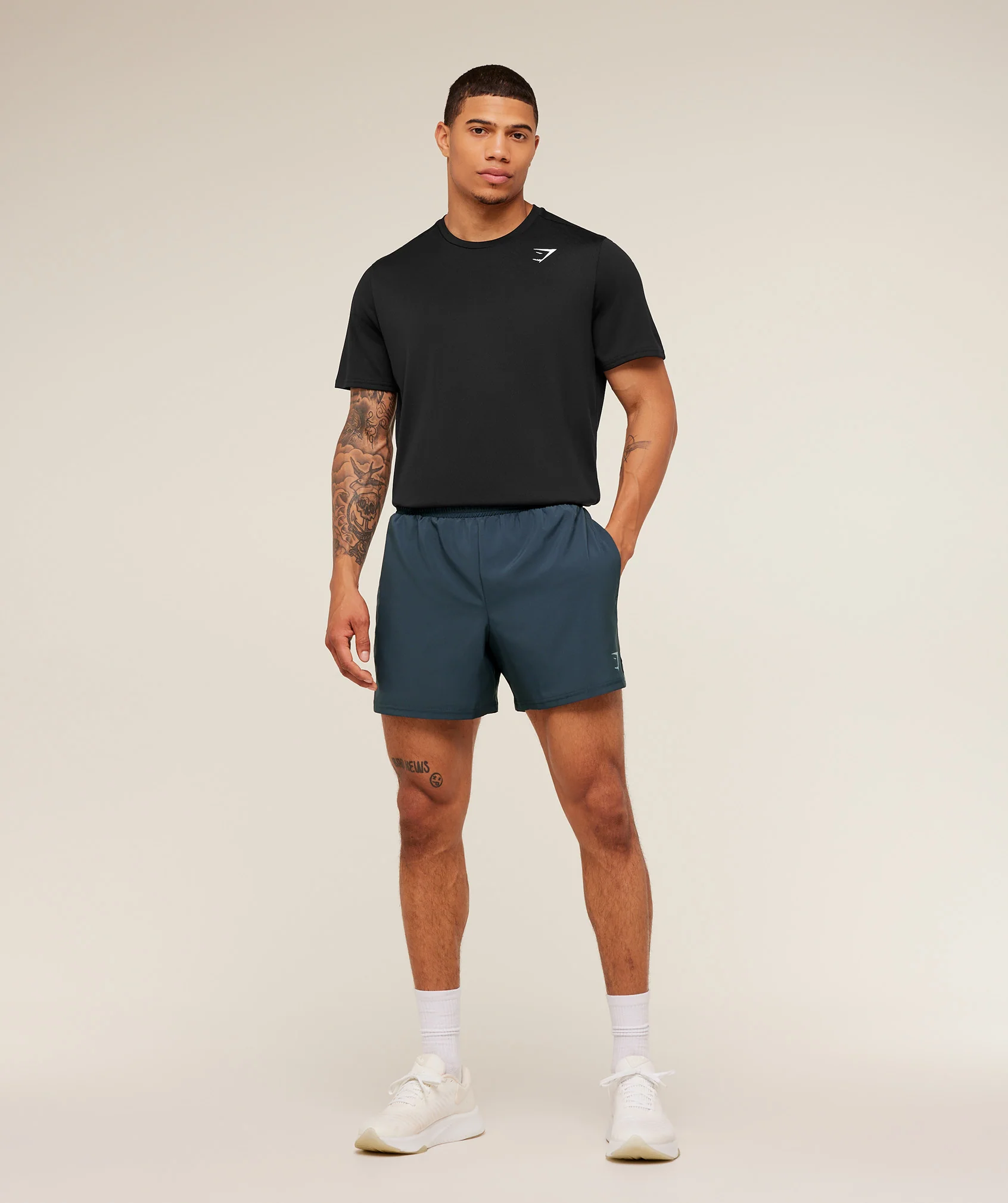 Gymshark Arrival Contrast Shorts - Stealth Blue / Flow Blue - Image 4