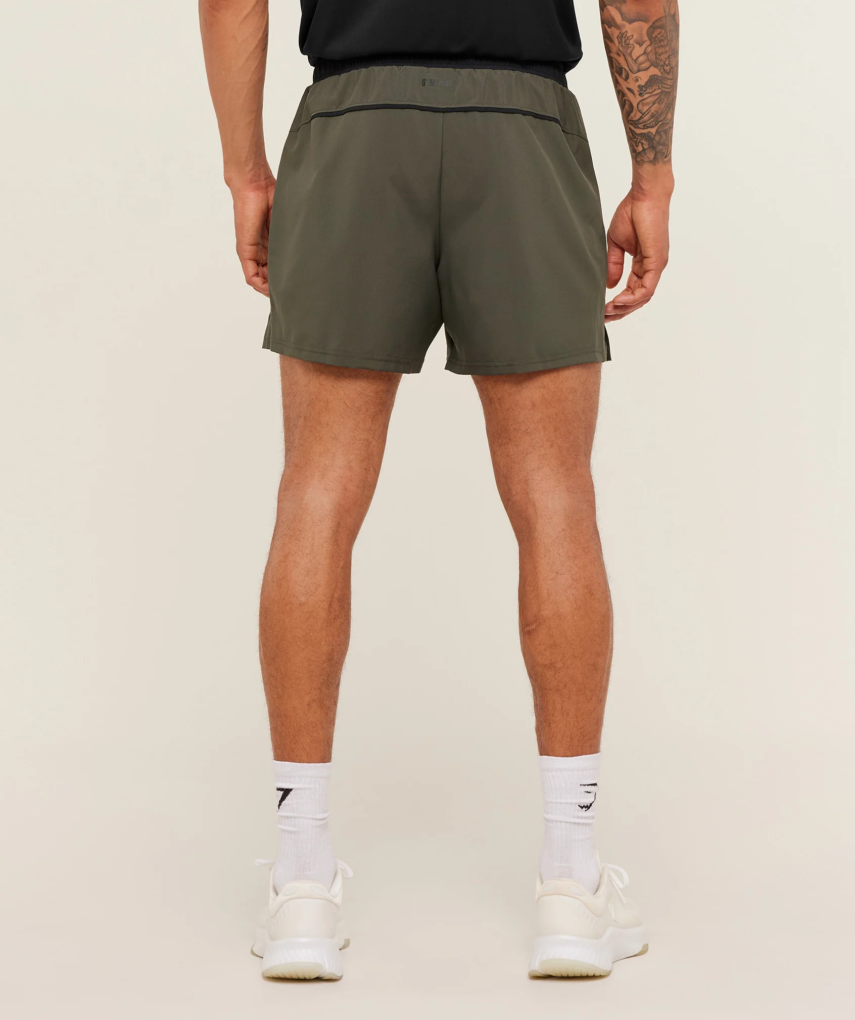 Gymshark Arrival Contrast Shorts - Strength Green/Black - Image 3