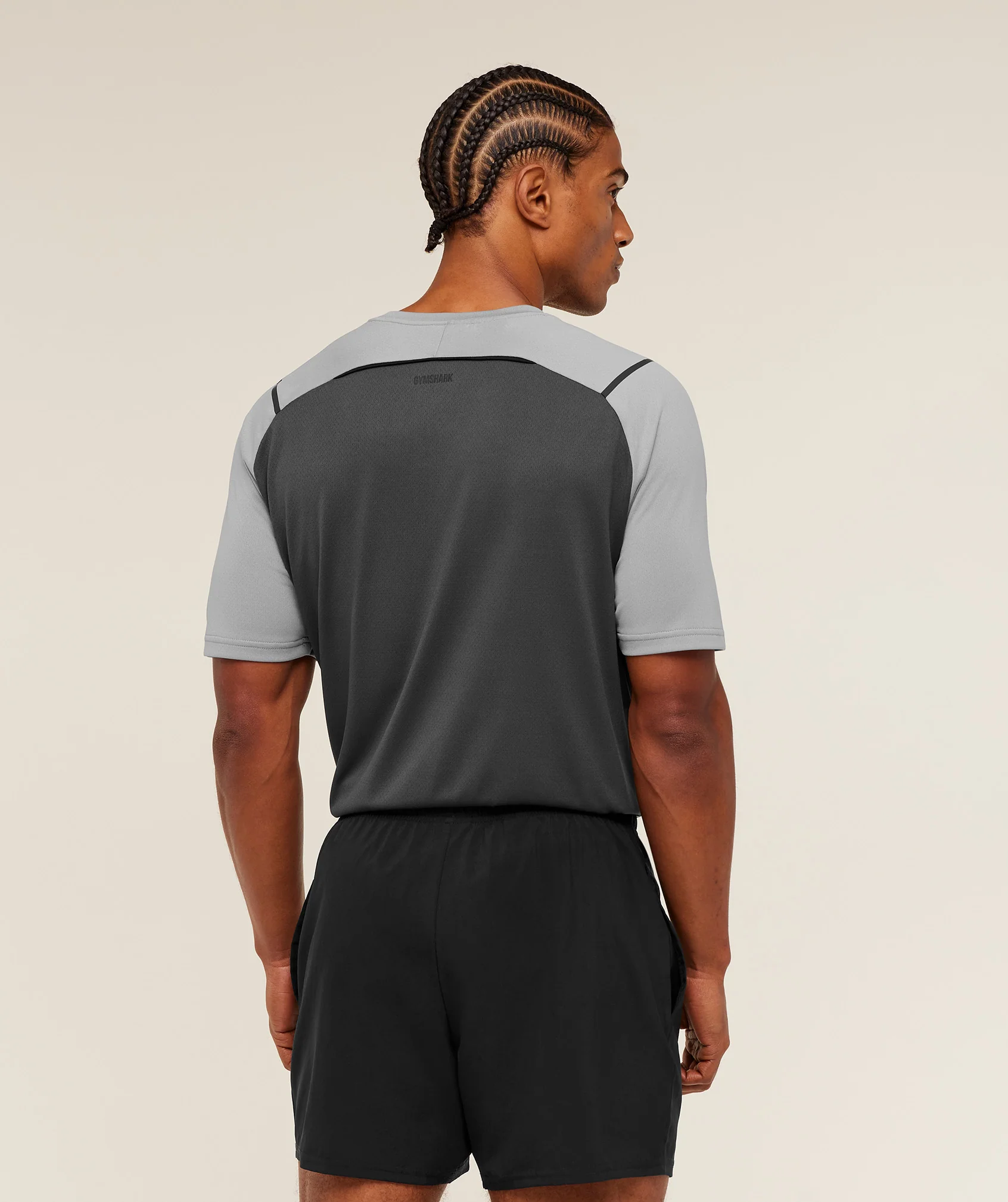 Gymshark Arrival Contrast T-Shirt -  Smokey Grey / Grey - Image 2
