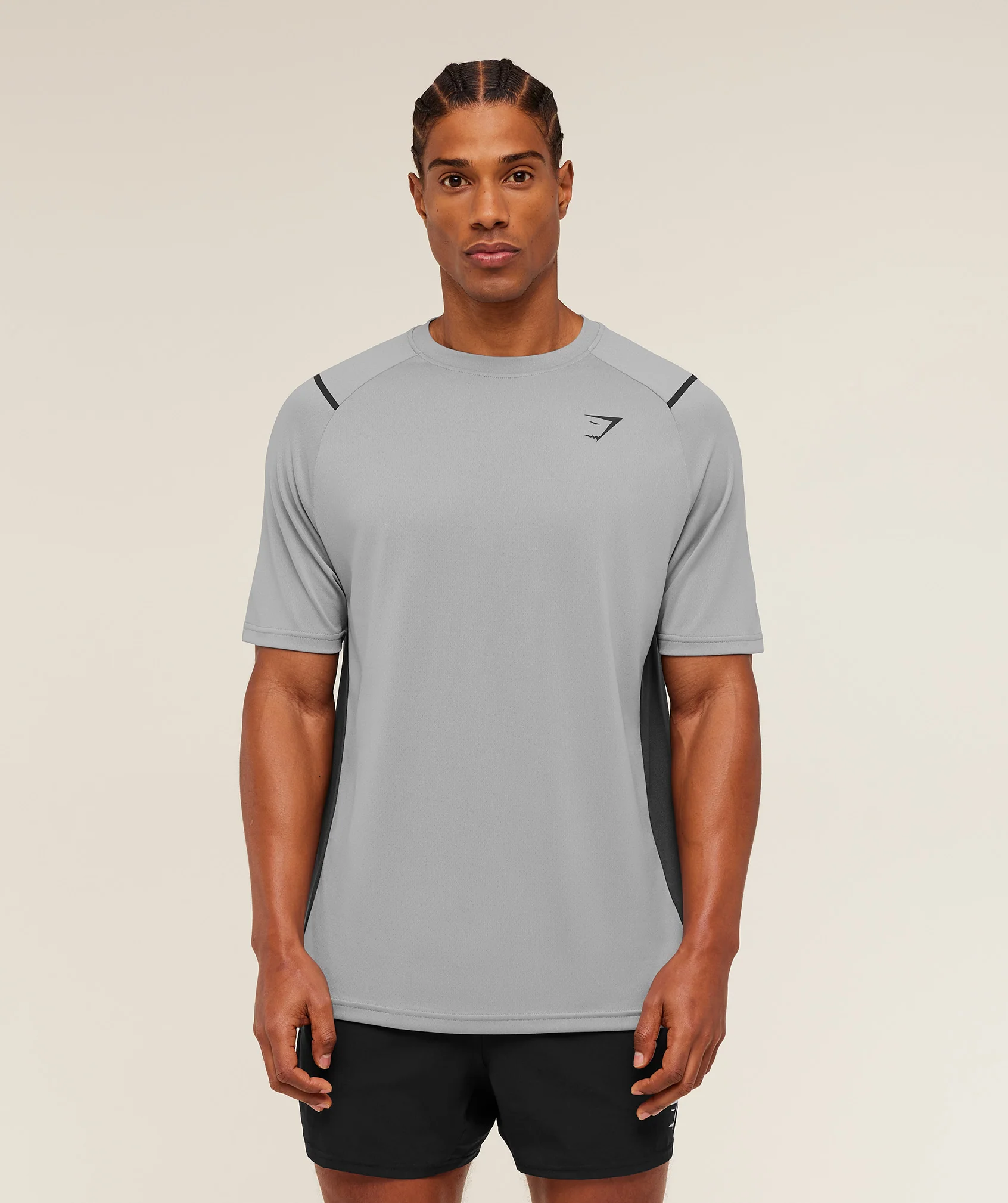 Gymshark Arrival Contrast T-Shirt -  Smokey Grey / Grey - Image 4