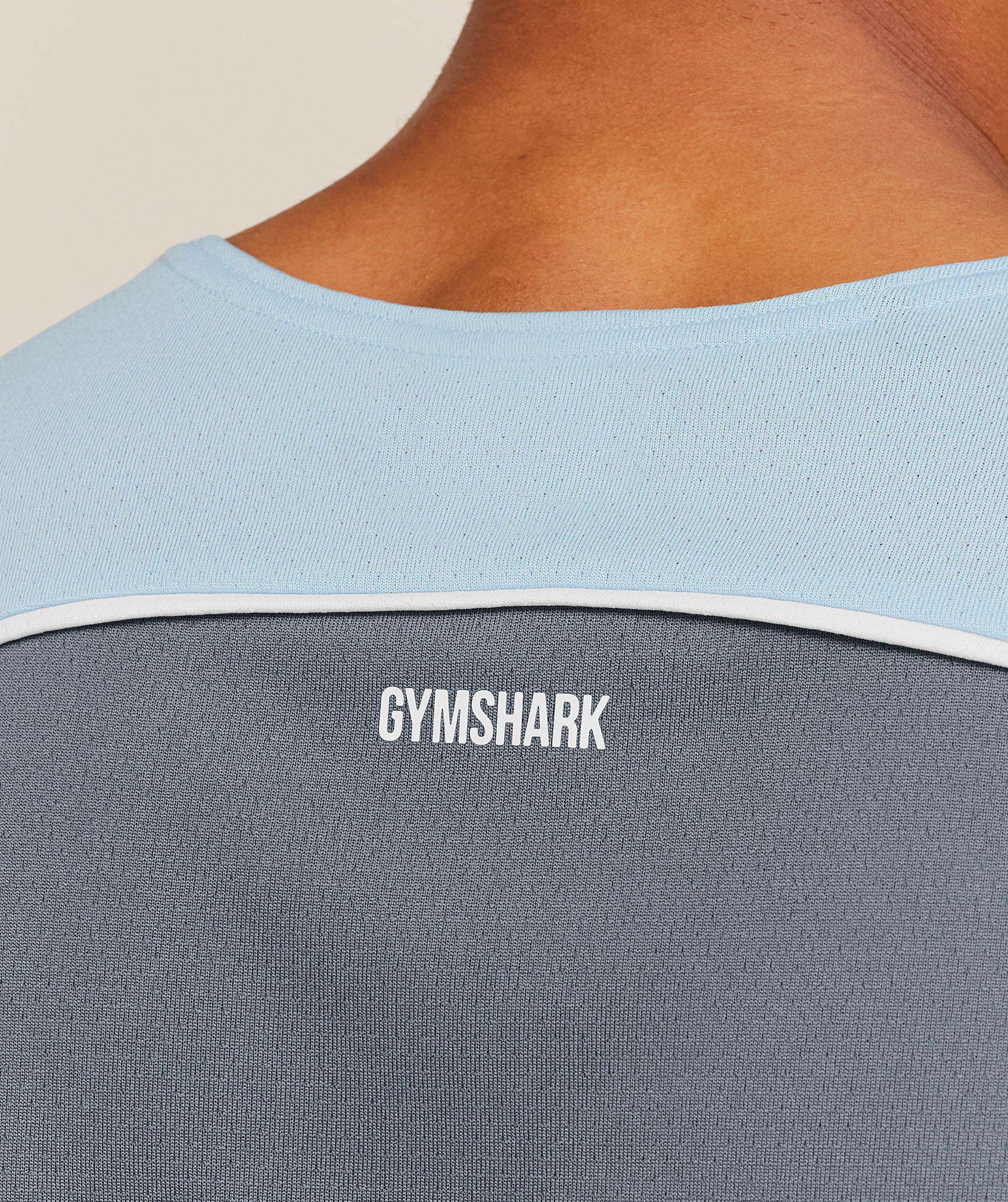 Gymshark Arrival Contrast Tank - Chilled Blue/Iron Blue - Image 6