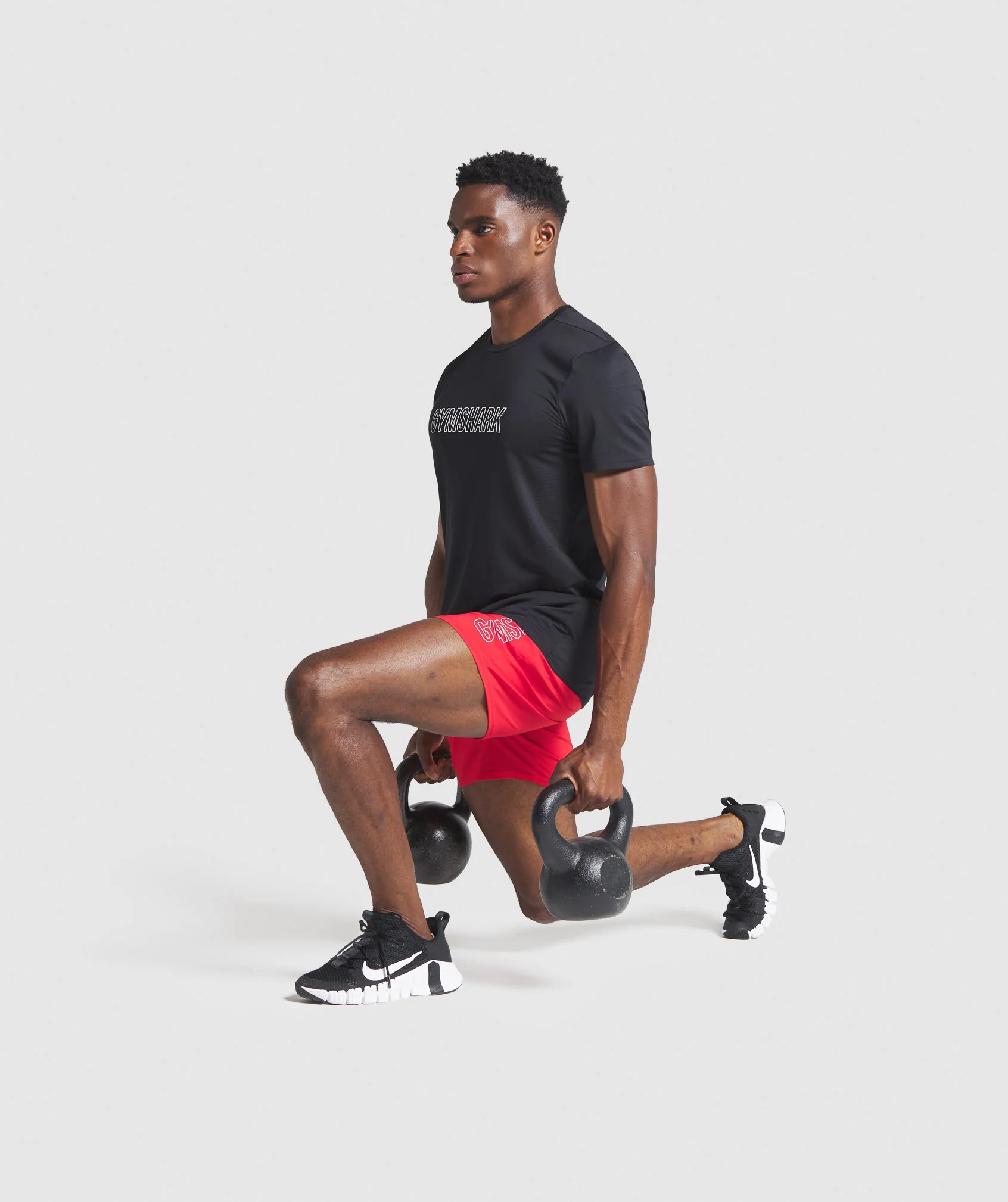 Gymshark Arrival Graphic Shorts - Red - Image 4