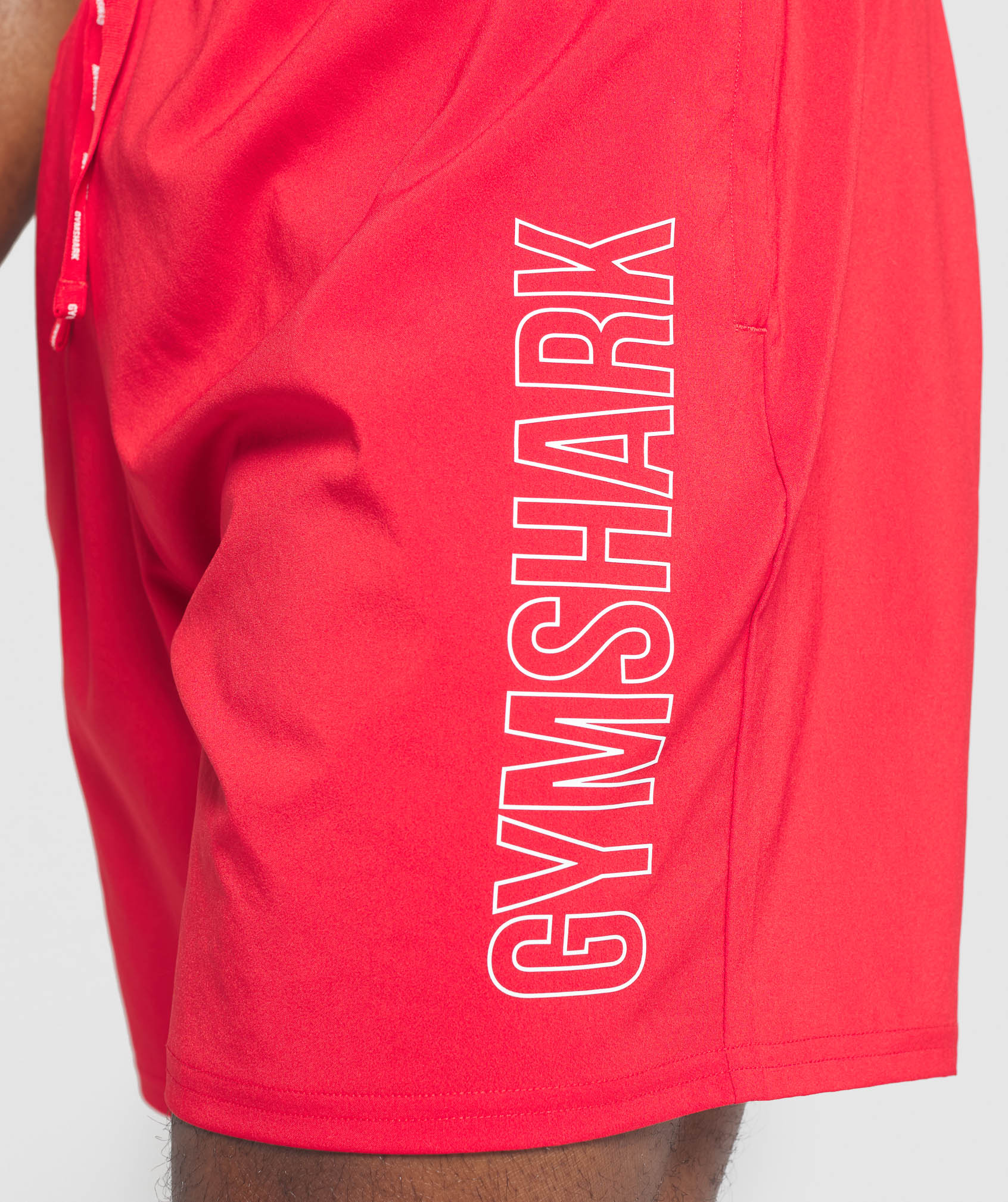 Gymshark Arrival Graphic Shorts - Red - Image 5