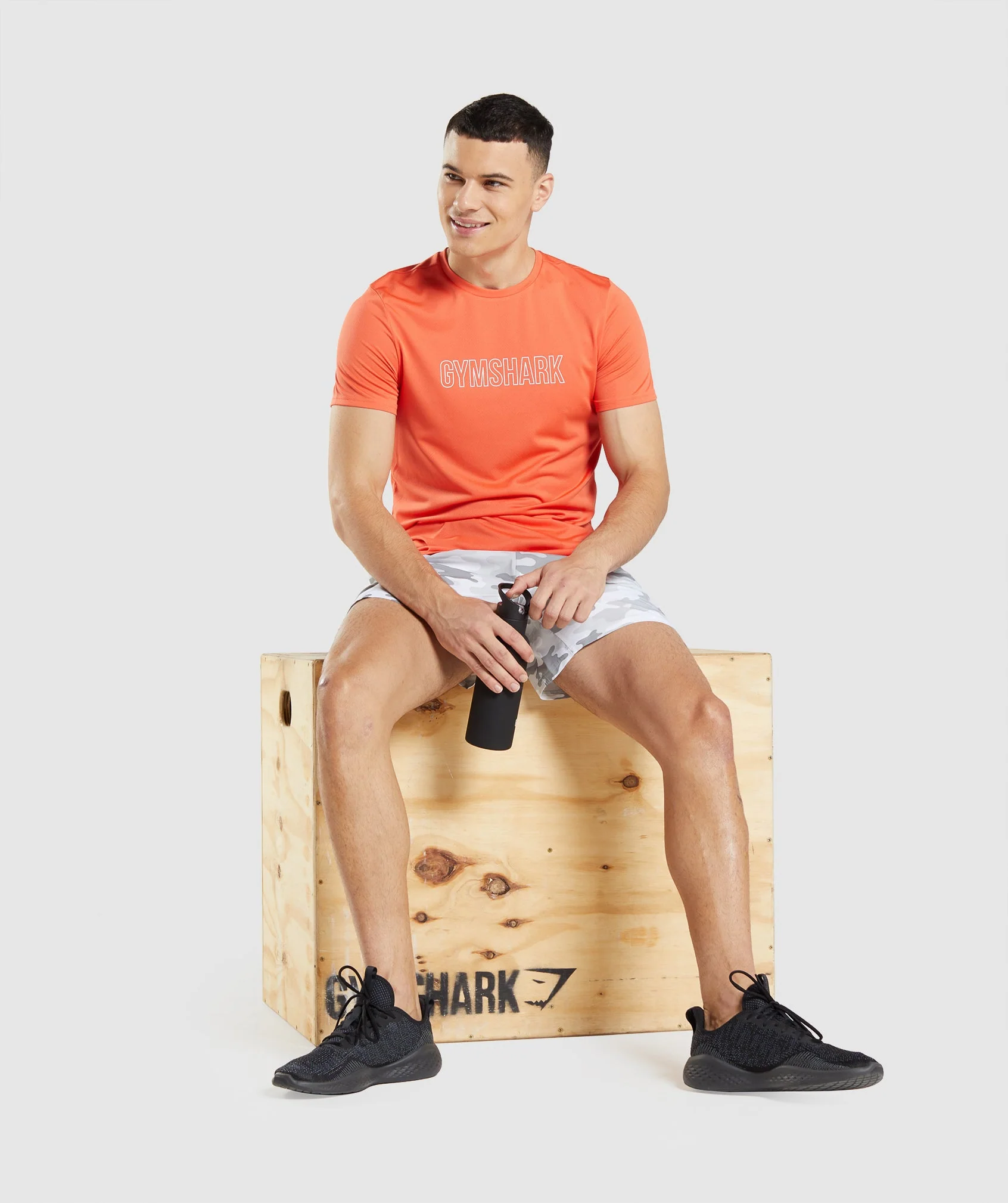 Gymshark Arrival Graphic T-Shirt - Papaya Orange - Image 4