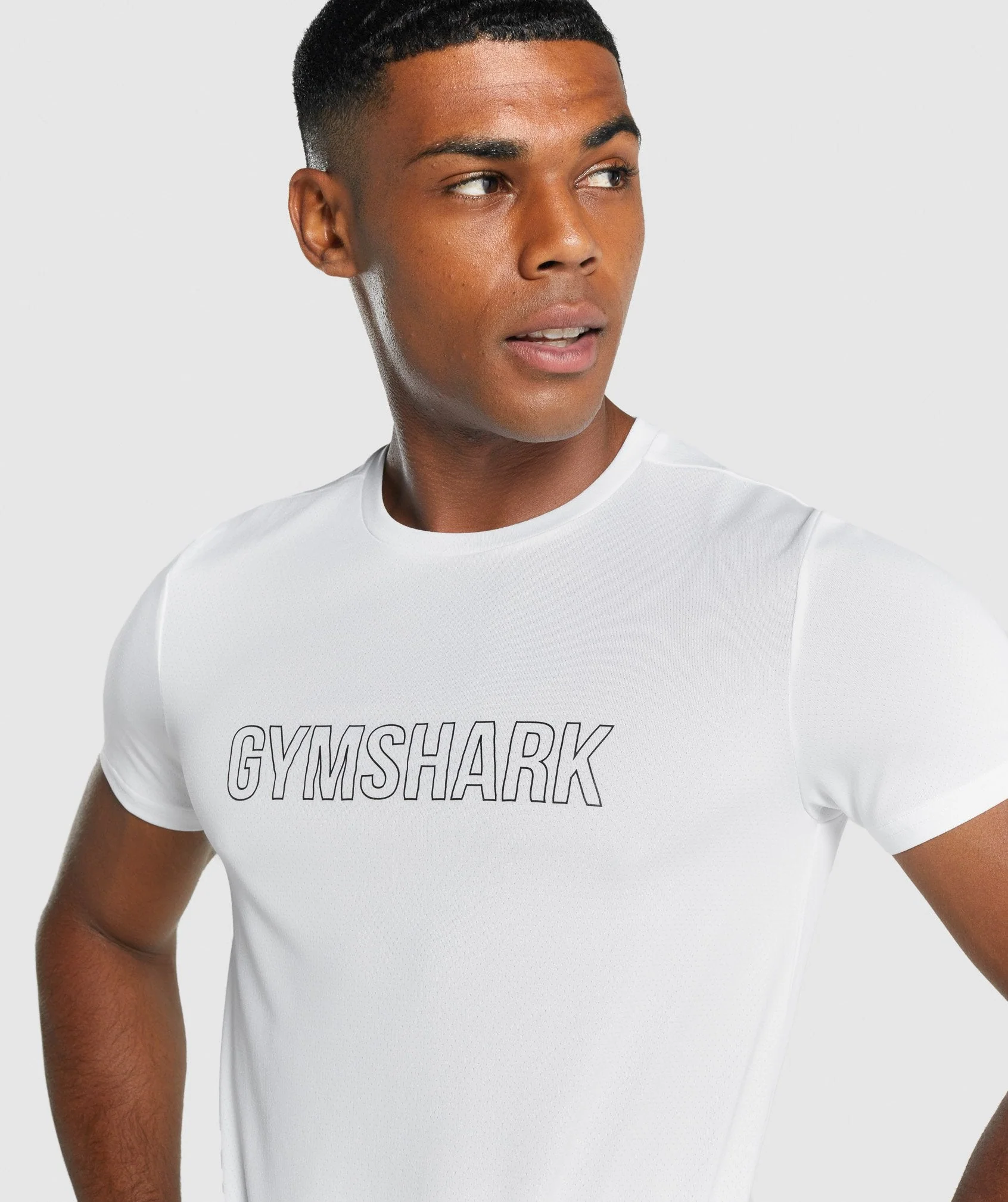 Gymshark Arrival Graphic T-Shirt - White - Image 5