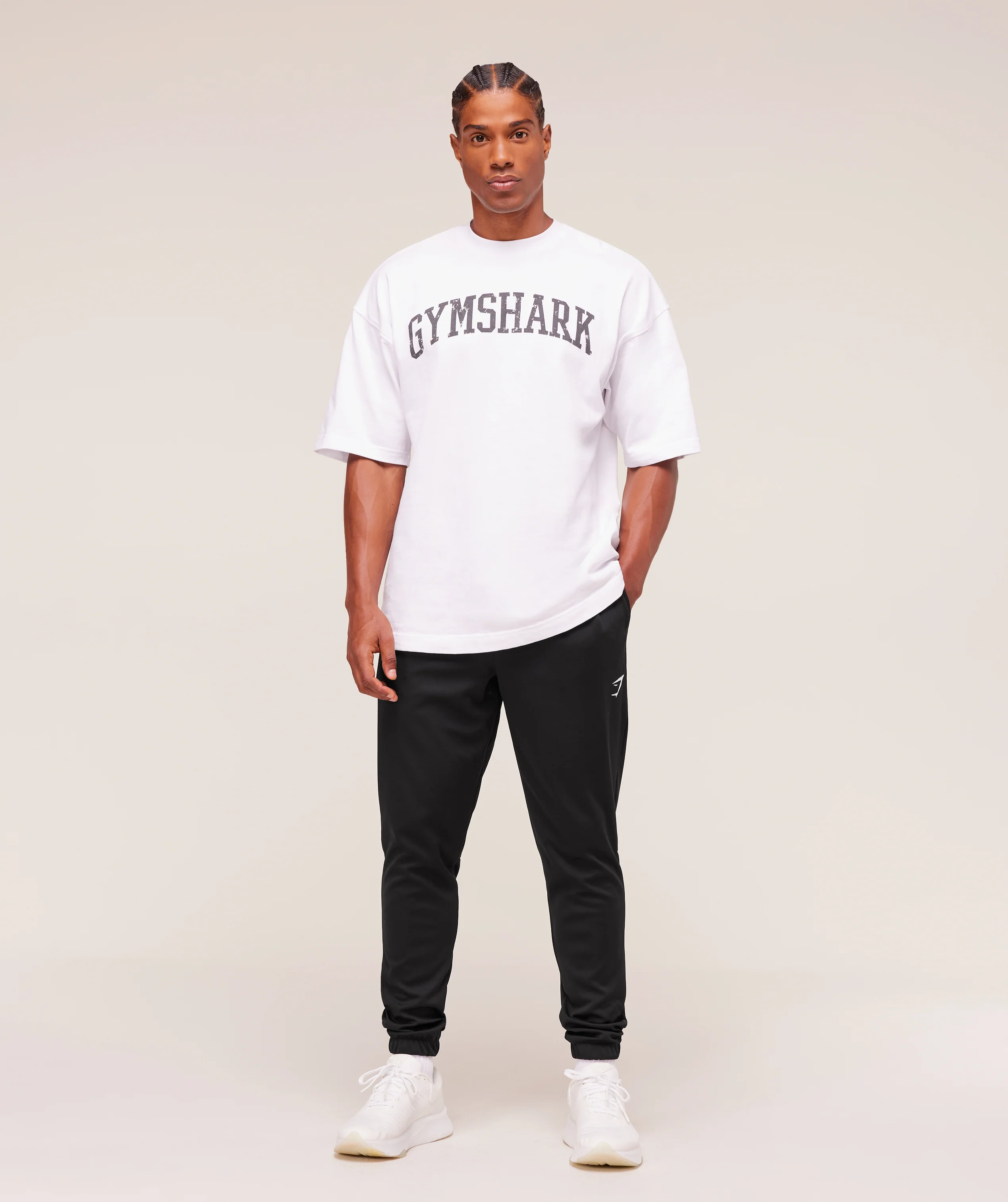 Gymshark Arrival Knit Block Joggers - Black - Image 7