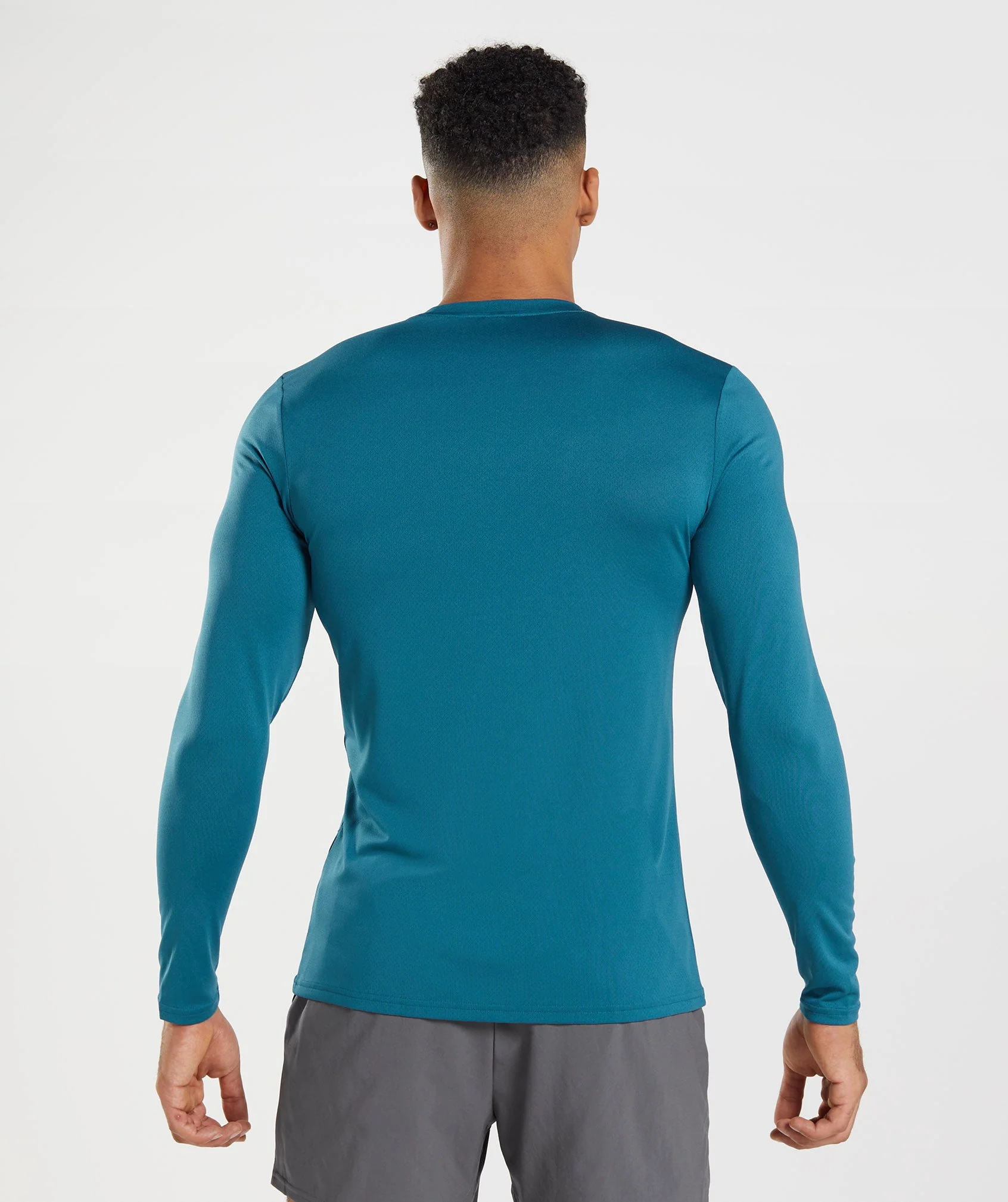 Gymshark Arrival Long Sleeve T-Shirt - Atlantic Blue - Image 2