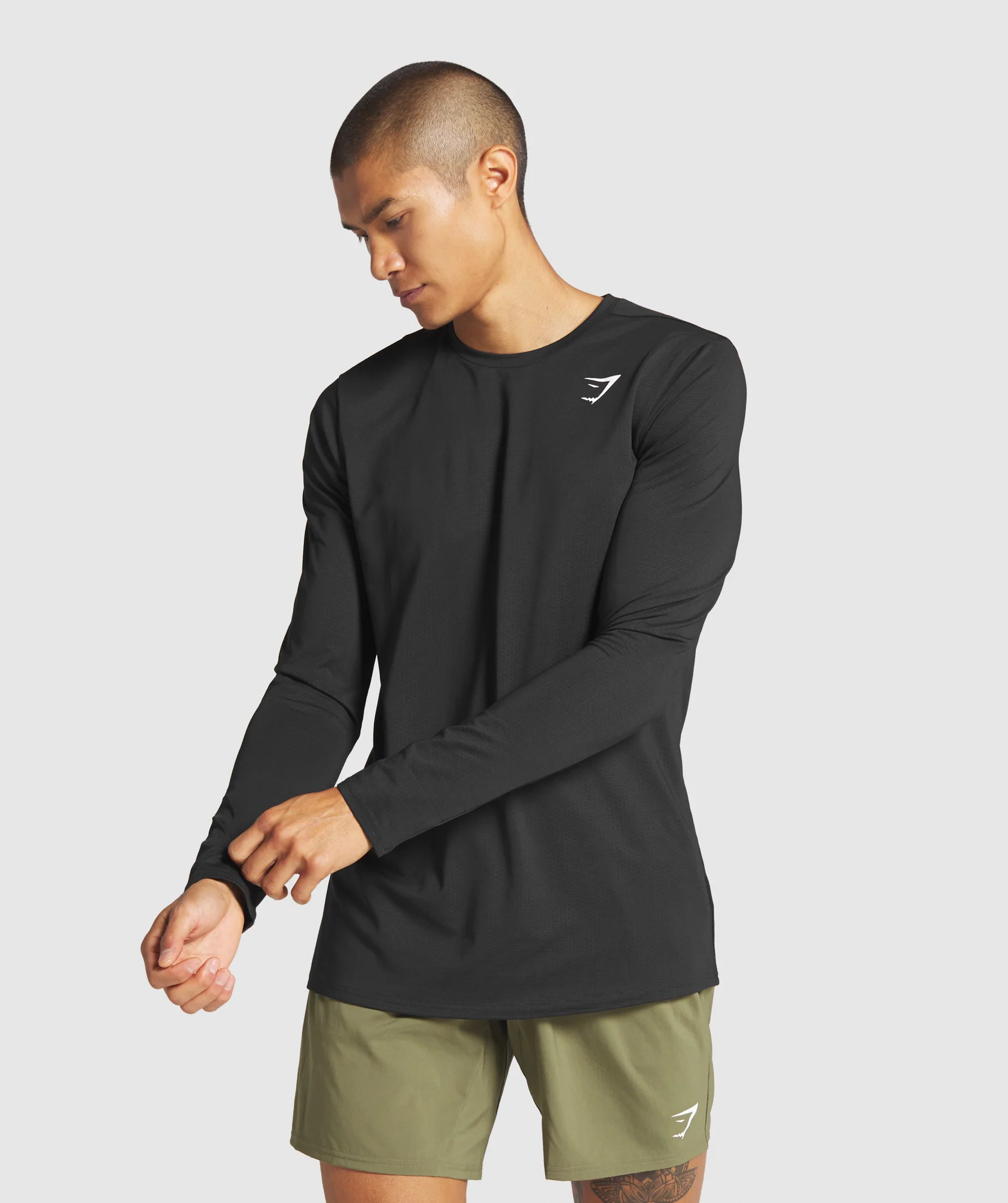 Gymshark Arrival Long Sleeve T-Shirt - Black