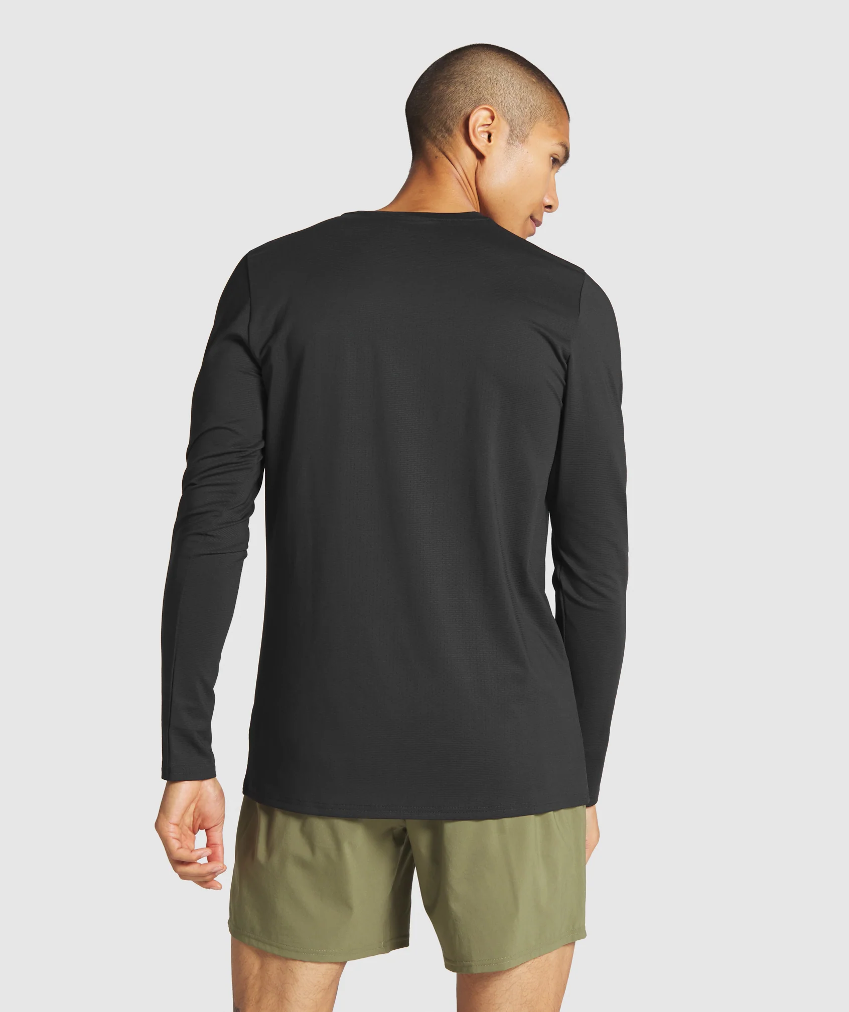 Gymshark Arrival Long Sleeve T-Shirt - Black - Image 2
