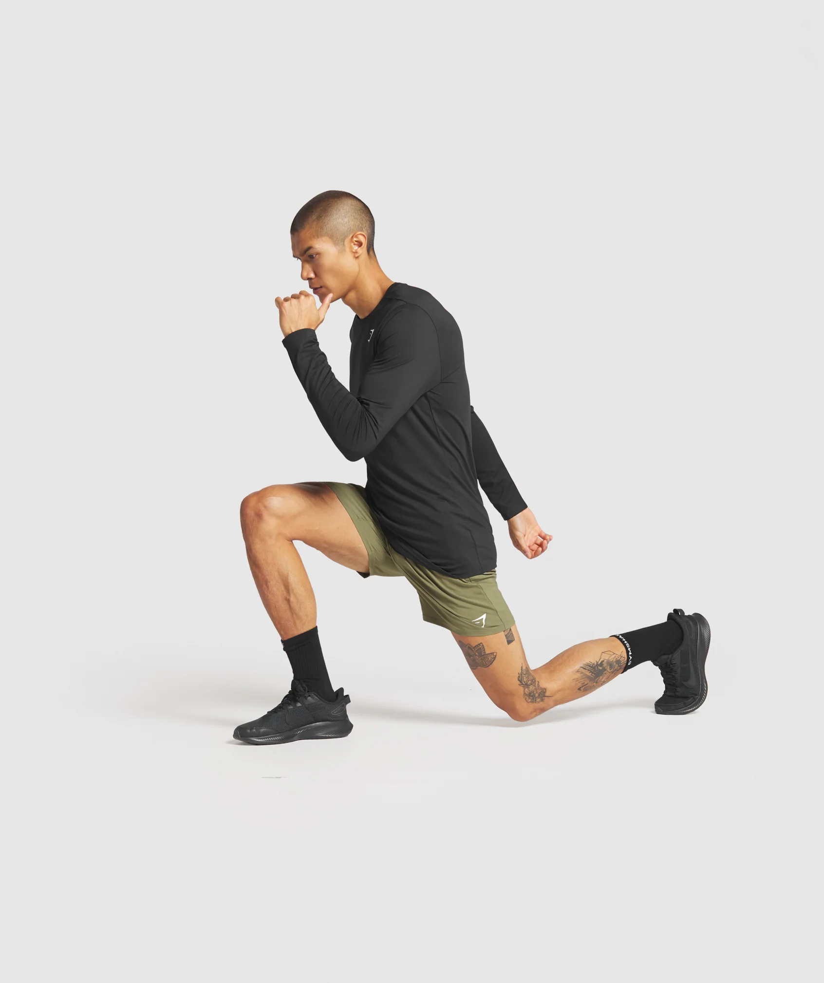 Gymshark Arrival Long Sleeve T-Shirt - Black - Image 4