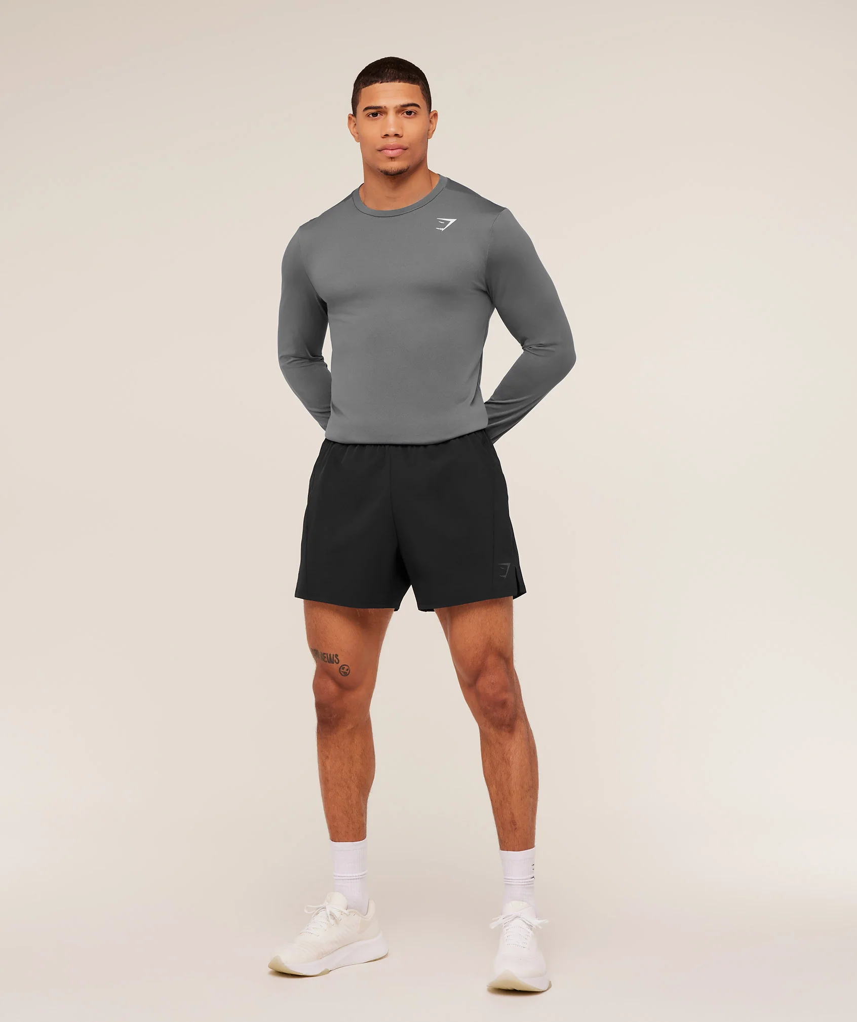 Gymshark Arrival Long Sleeve T-Shirt - Silhouette Grey - Image 5