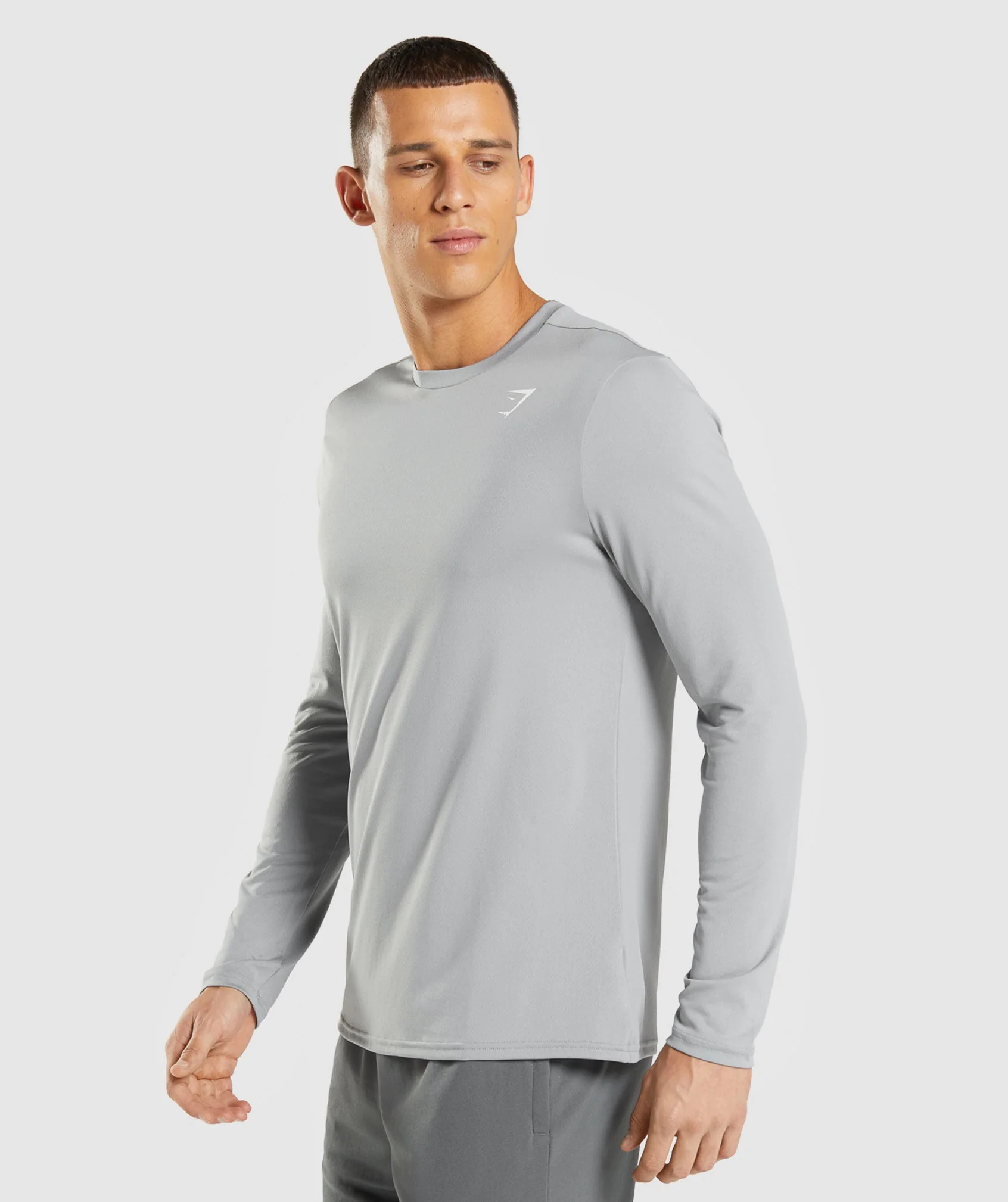 Gymshark Arrival Long Sleeve T-Shirt - Smokey Grey - Image 3
