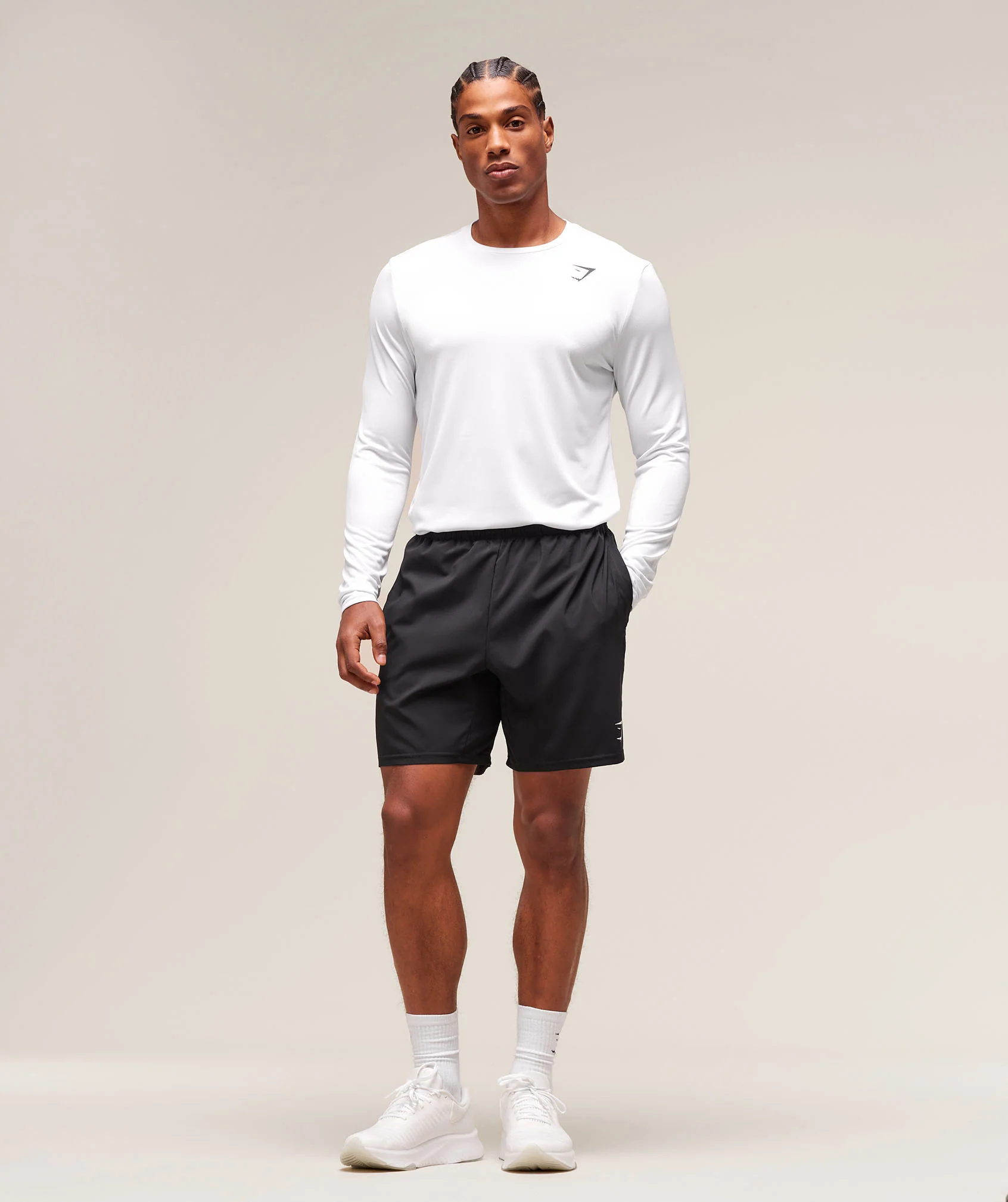 Gymshark Arrival Long Sleeve T-Shirt - White - Image 5