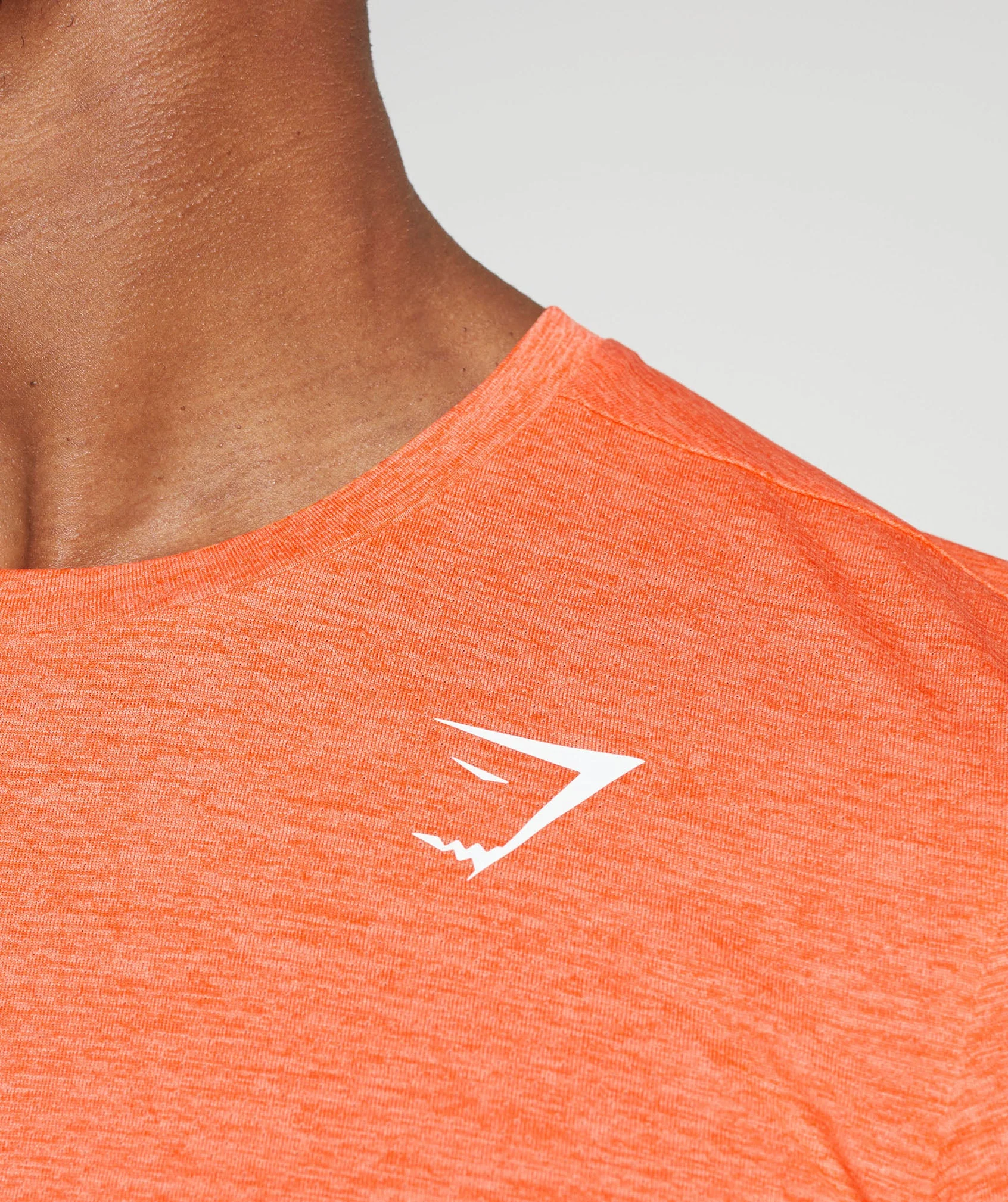 Gymshark Arrival Marl T-Shirt - Ignite Orange/Ombre Orange Marl - Image 5