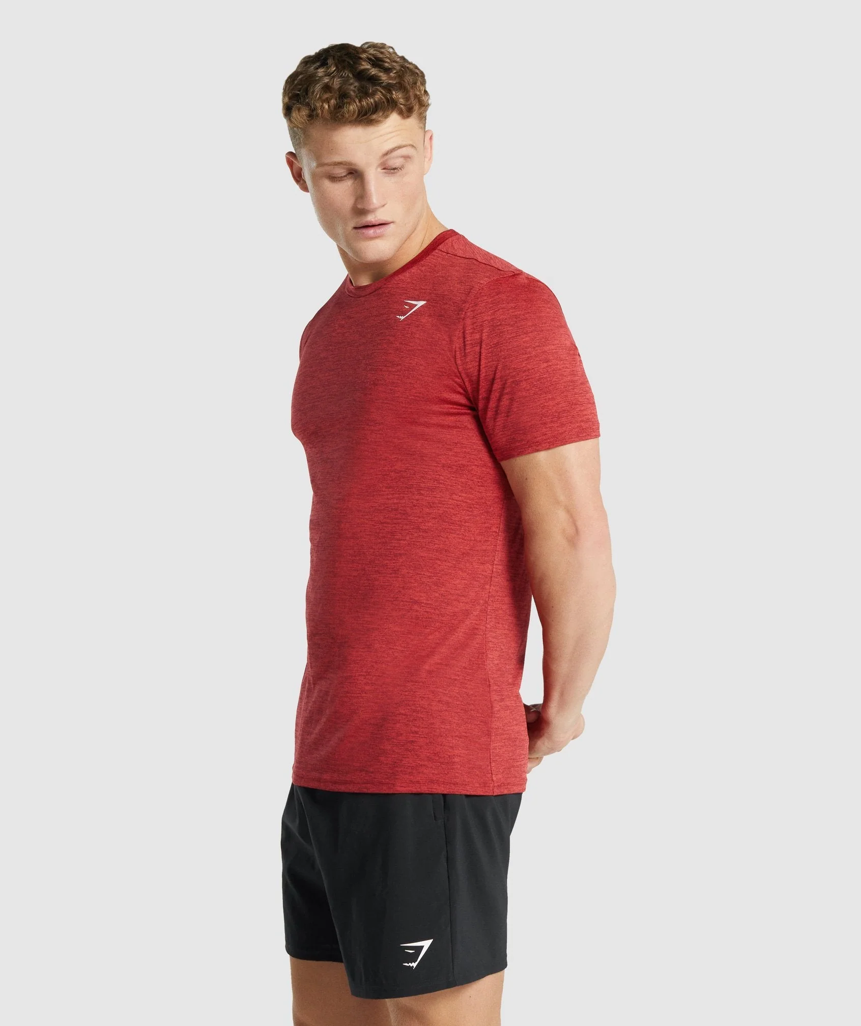Gymshark Arrival Marl T-Shirt - Red Marl - Image 3