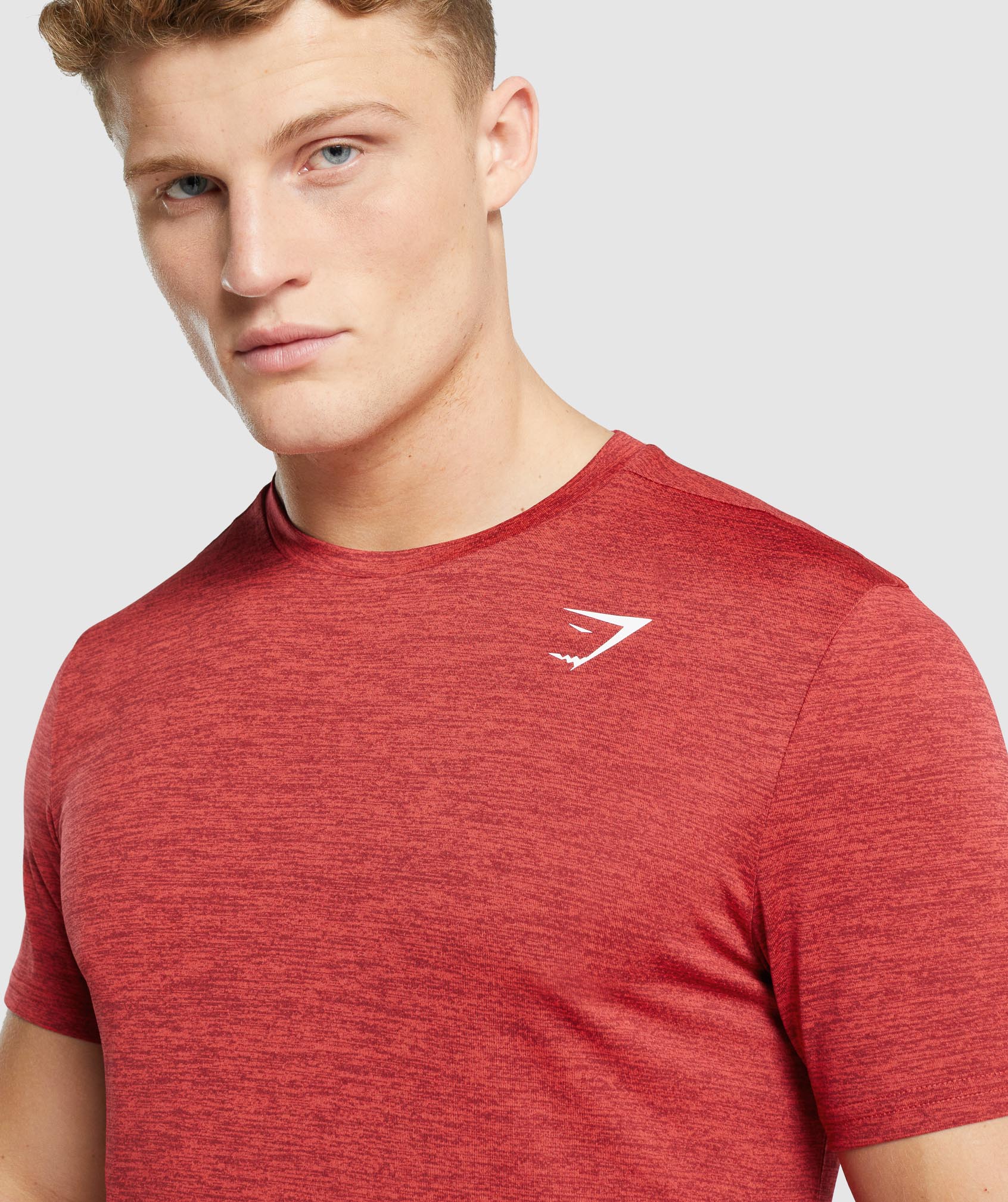 Gymshark Arrival Marl T-Shirt - Red Marl - Image 5