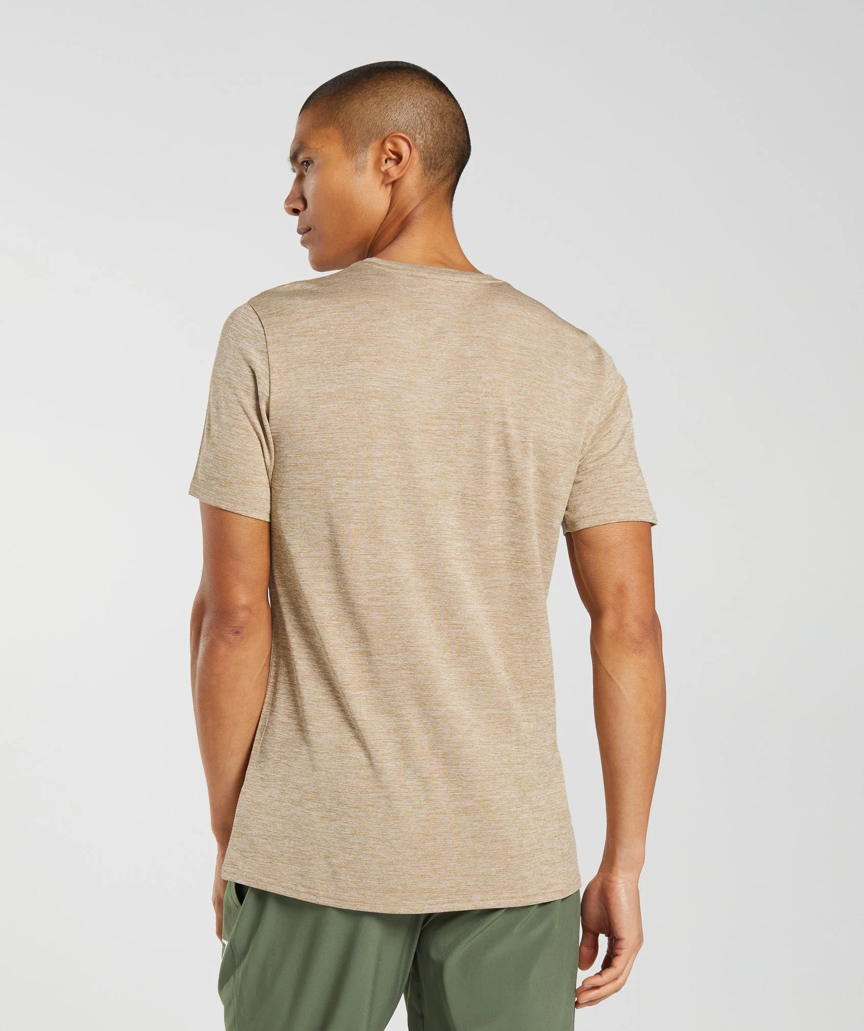 Gymshark Arrival Marl T-Shirt - Toasted Brown/Camel Brown Marl - Image 2