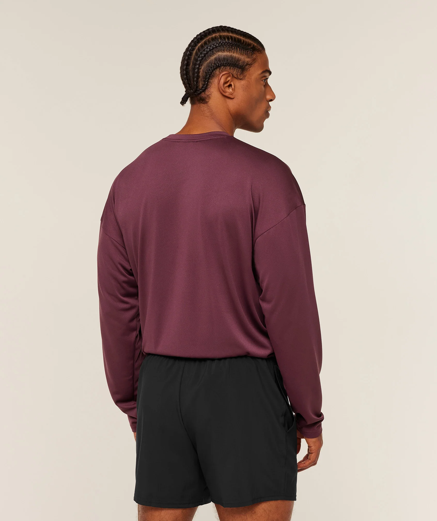 Gymshark Arrival Oversized Long Sleeve T-Shirt - GS Impact Burgundy - Image 2