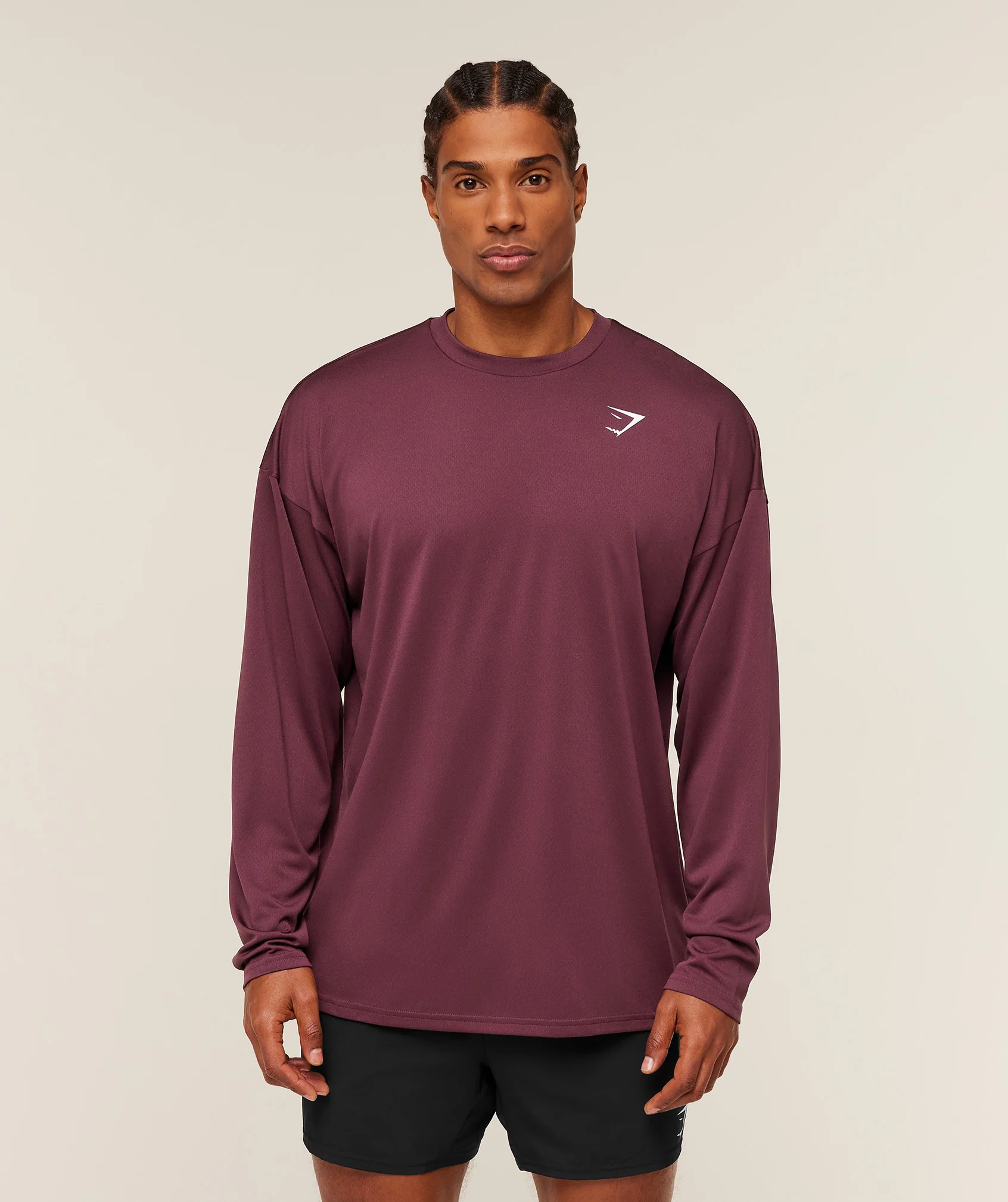 Gymshark Arrival Oversized Long Sleeve T-Shirt - GS Impact Burgundy - Image 6