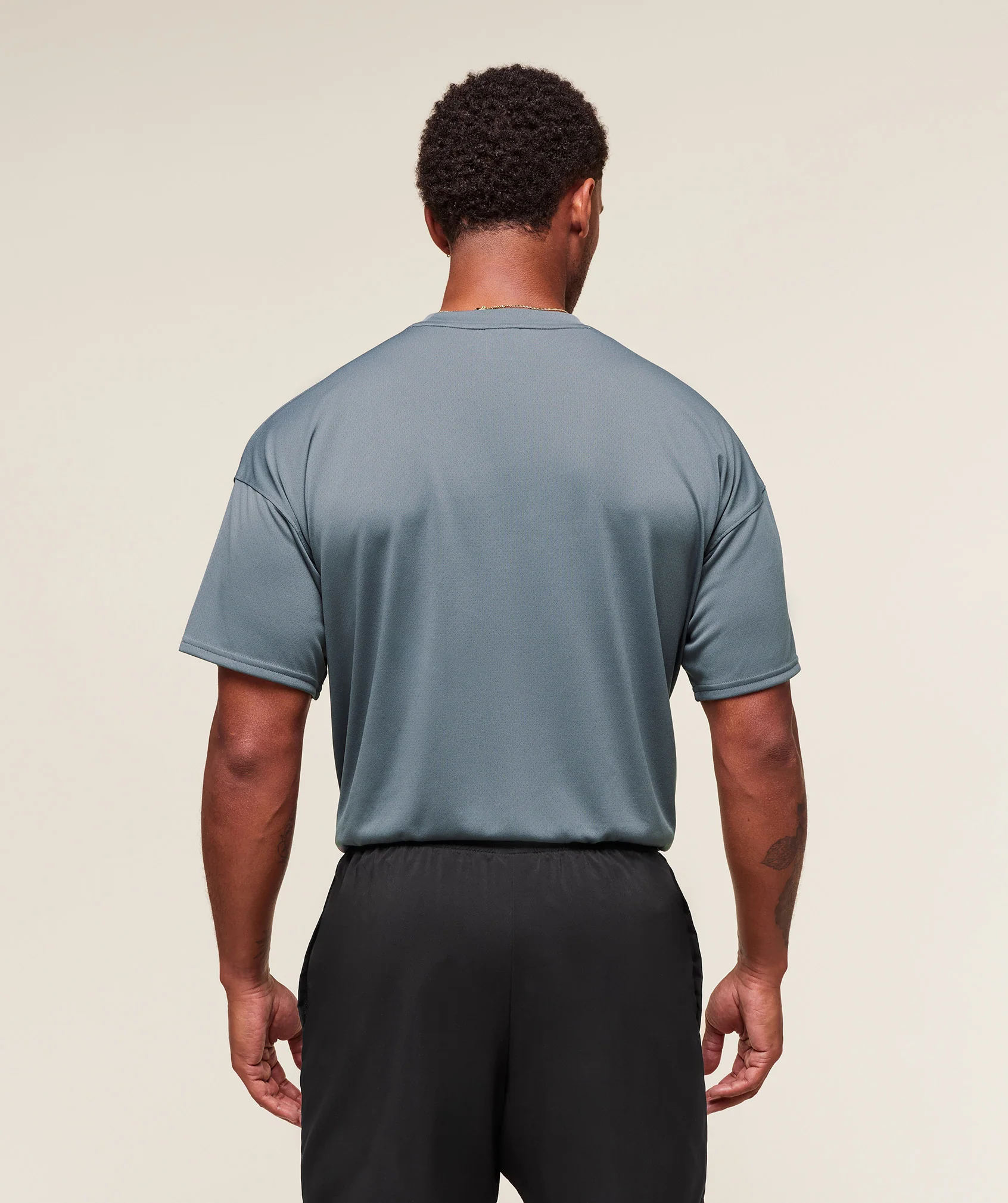 Gymshark Arrival Oversized T-Shirt - Iron Blue - Image 2