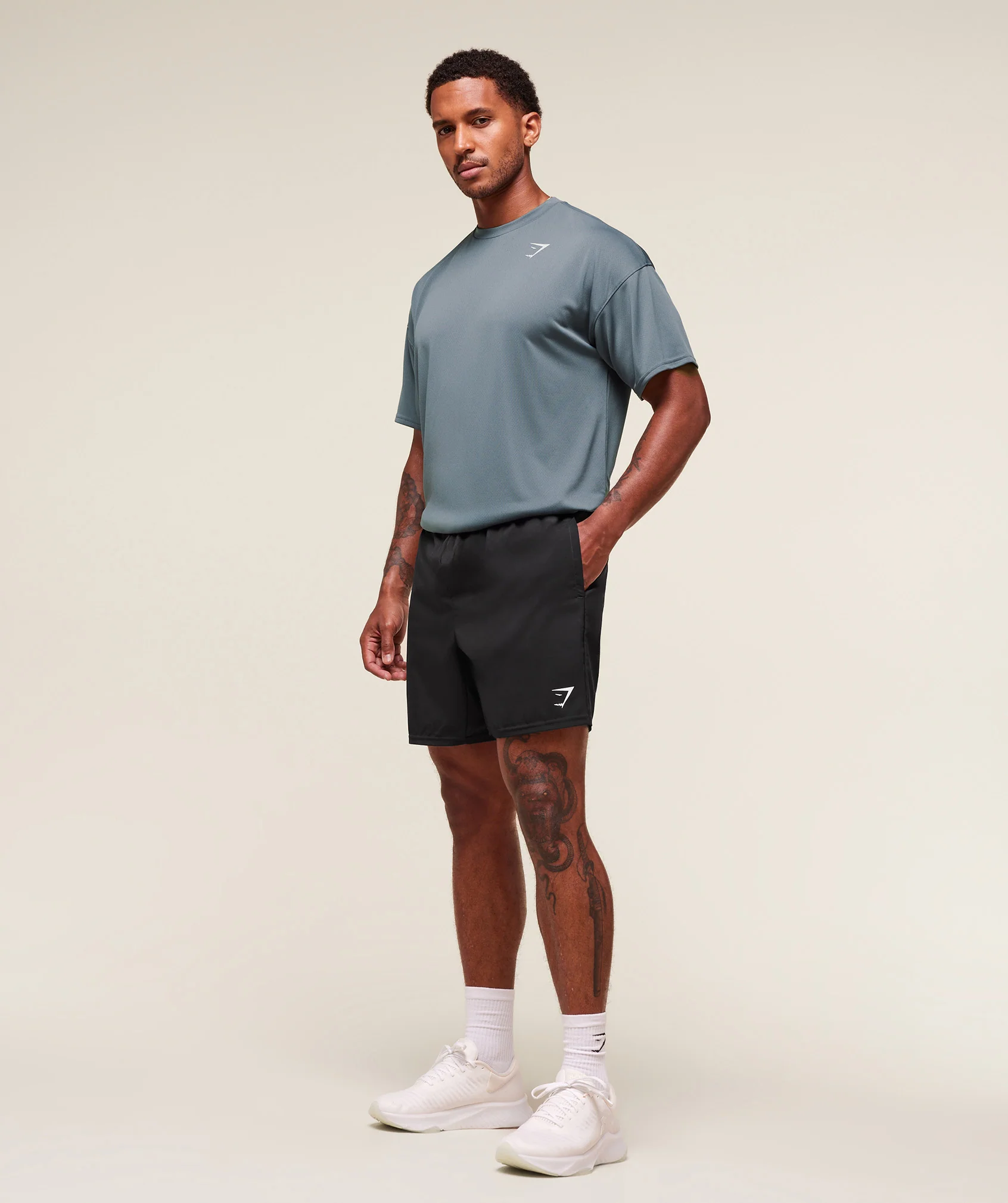 Gymshark Arrival Oversized T-Shirt - Iron Blue - Image 6