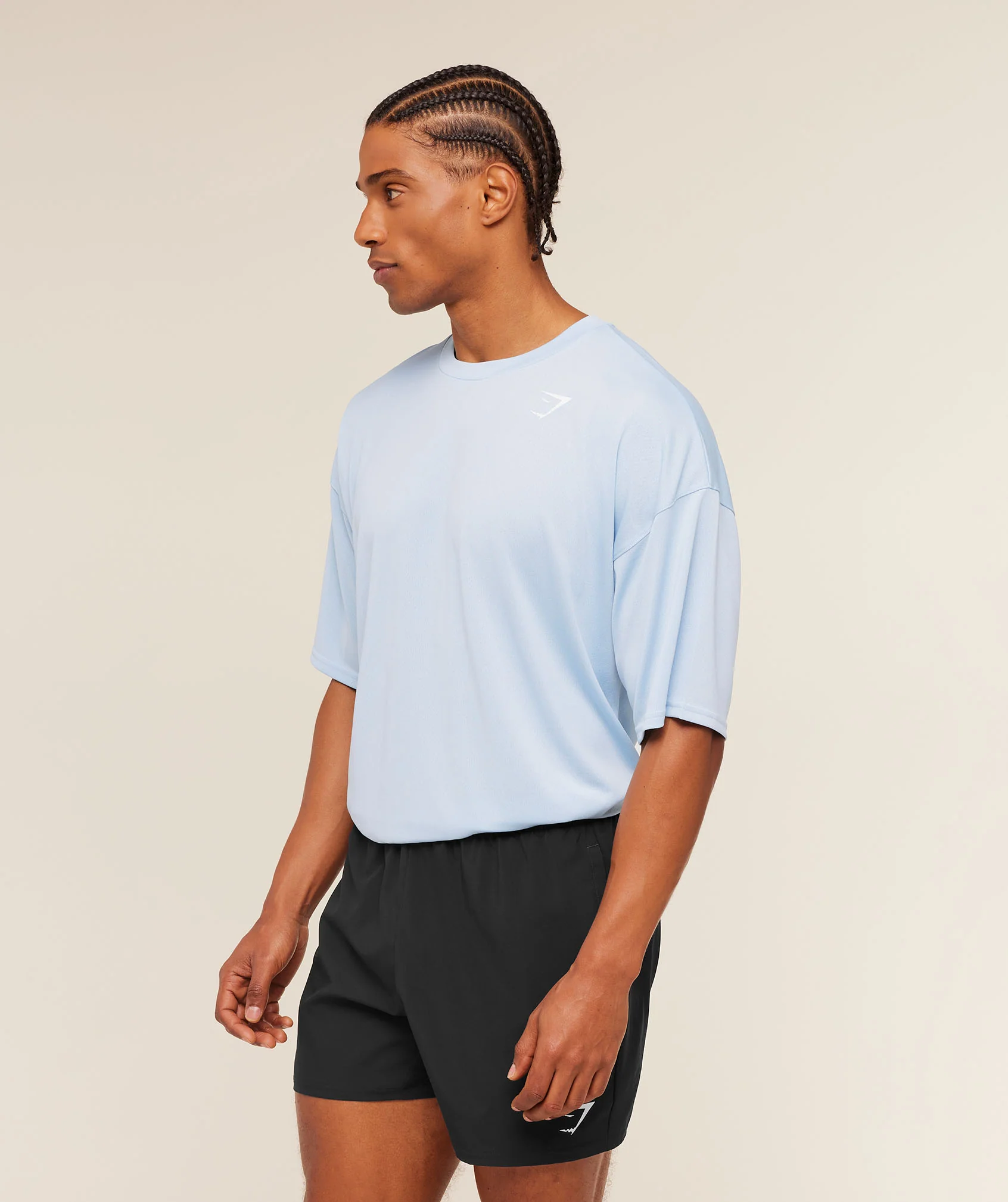 Gymshark Arrival Oversized T-Shirt - Chilled Blue - Image 3