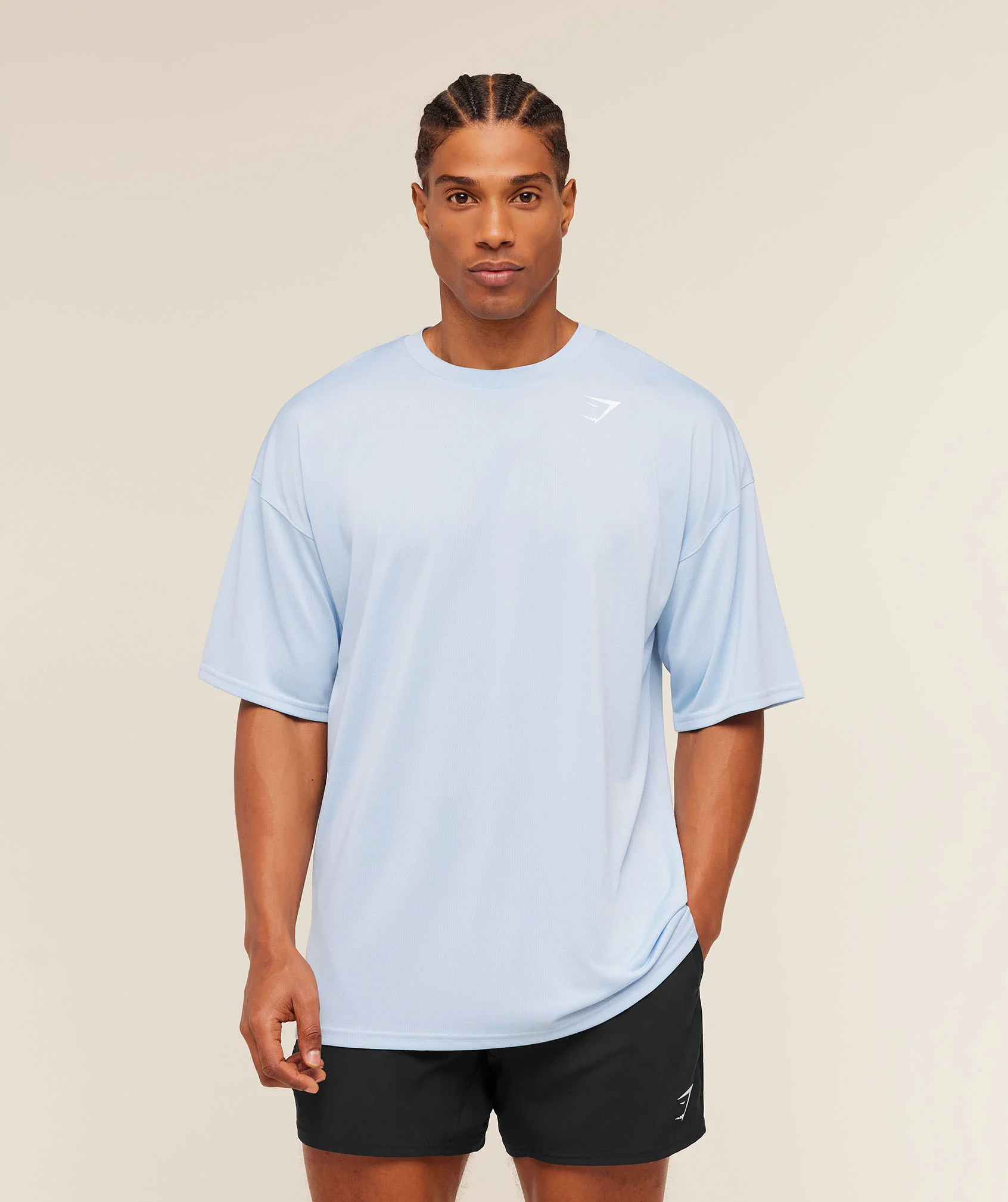 Gymshark Arrival Oversized T-Shirt - Chilled Blue - Image 4