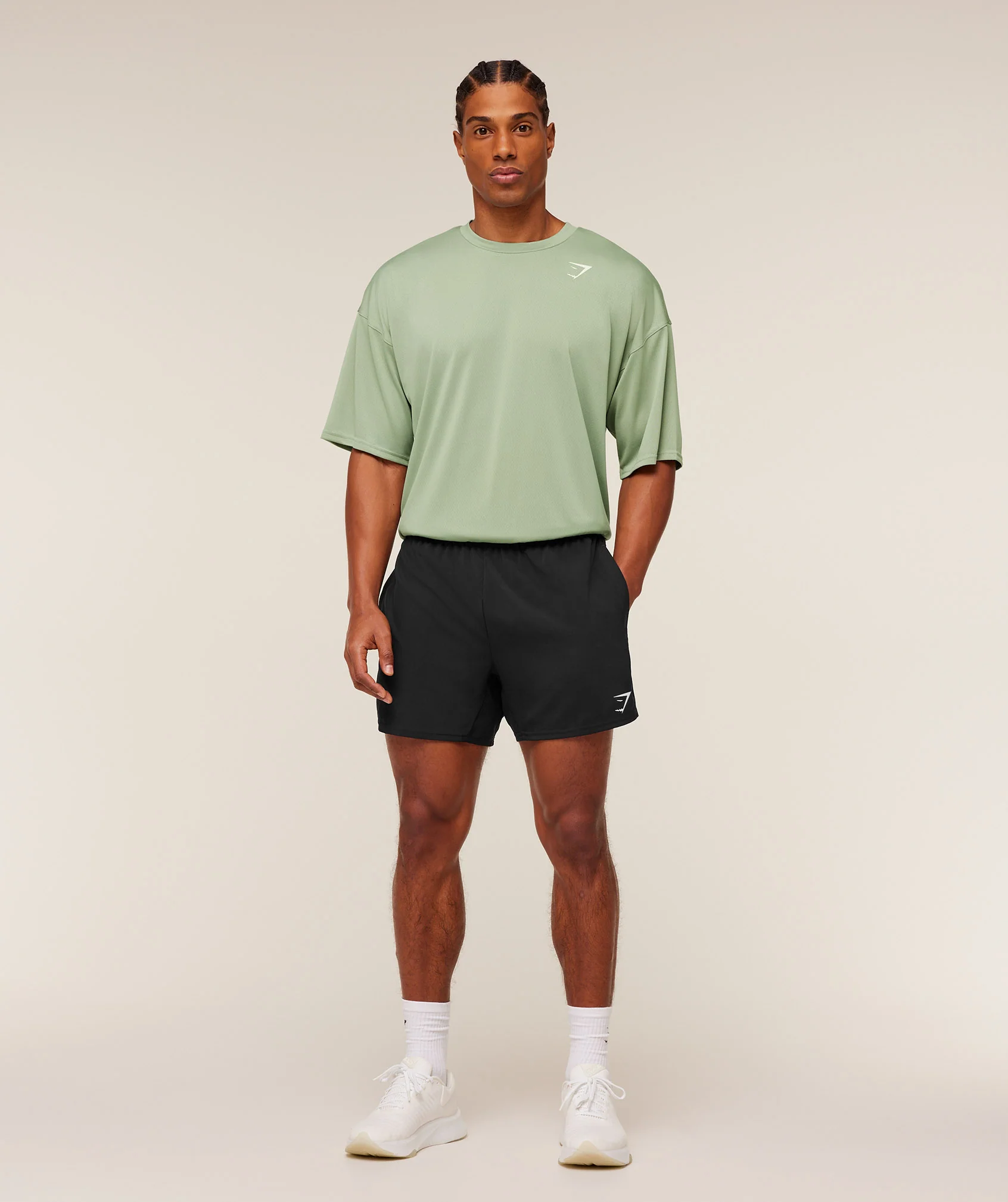 Gymshark Arrival Oversized T-Shirt - GS Haze Green - Image 4