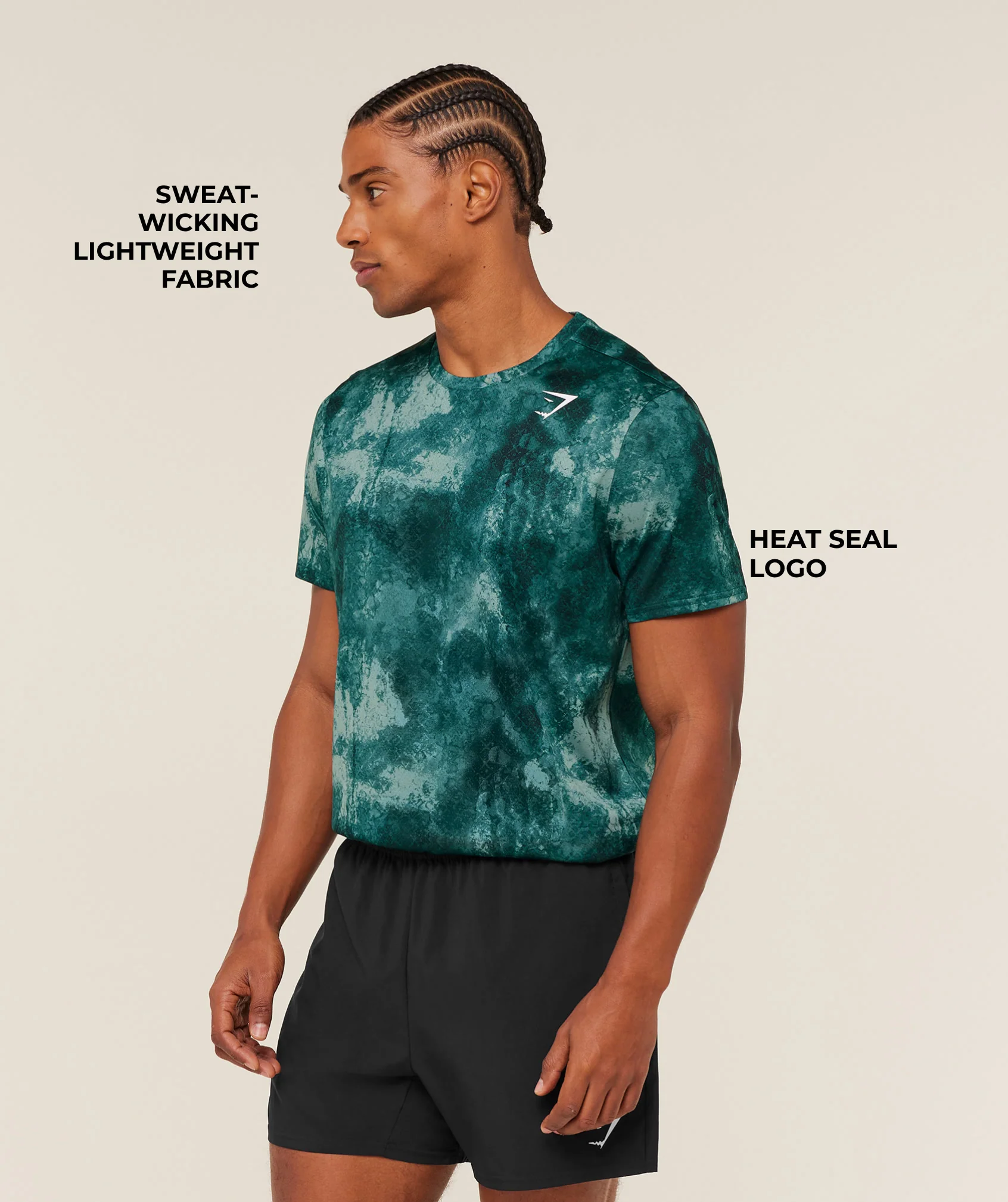 Gymshark Arrival T-Shirt - Muted Teal - Image 2