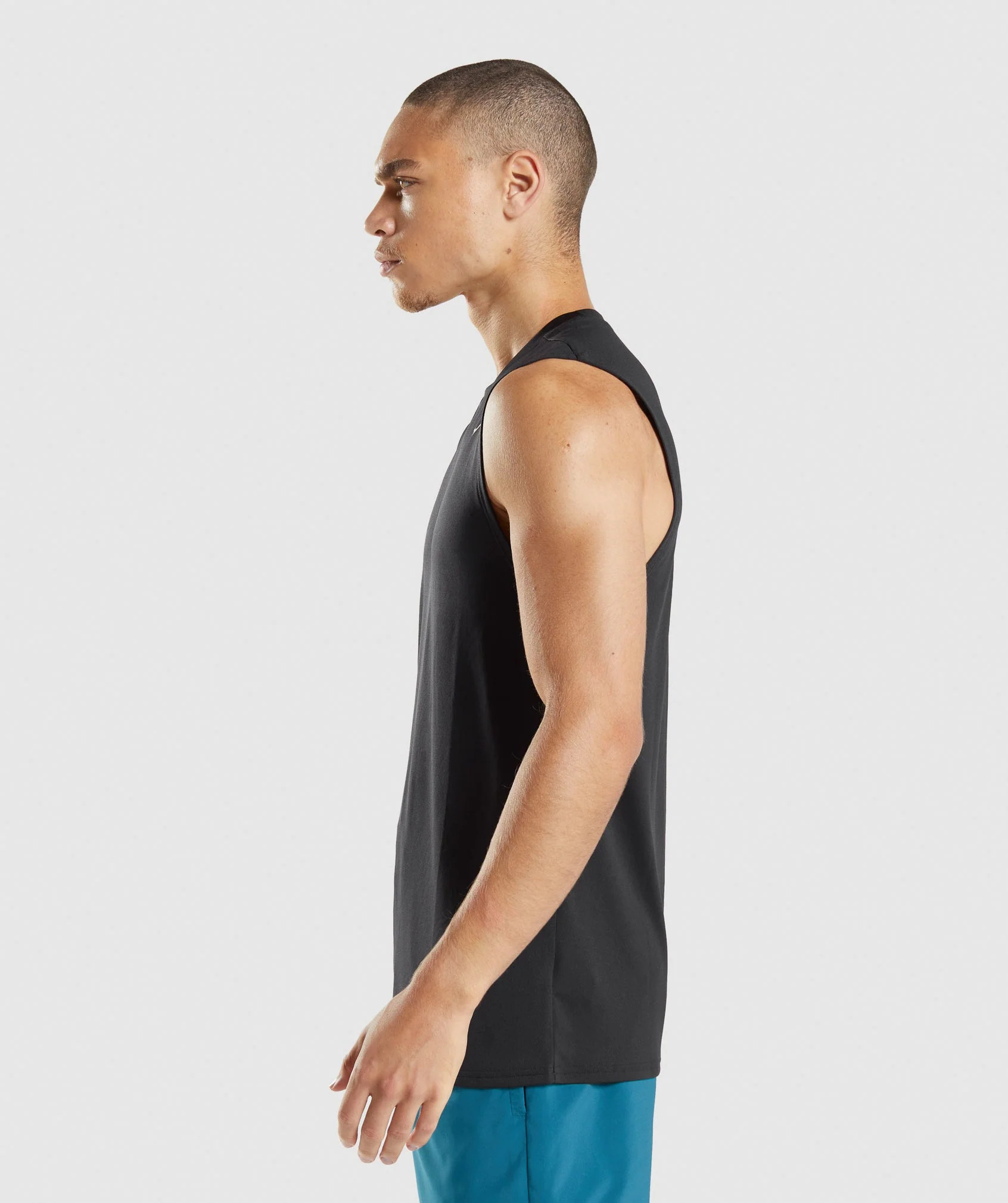 Gymshark Arrival Sleeveless Tee - Black - Image 3