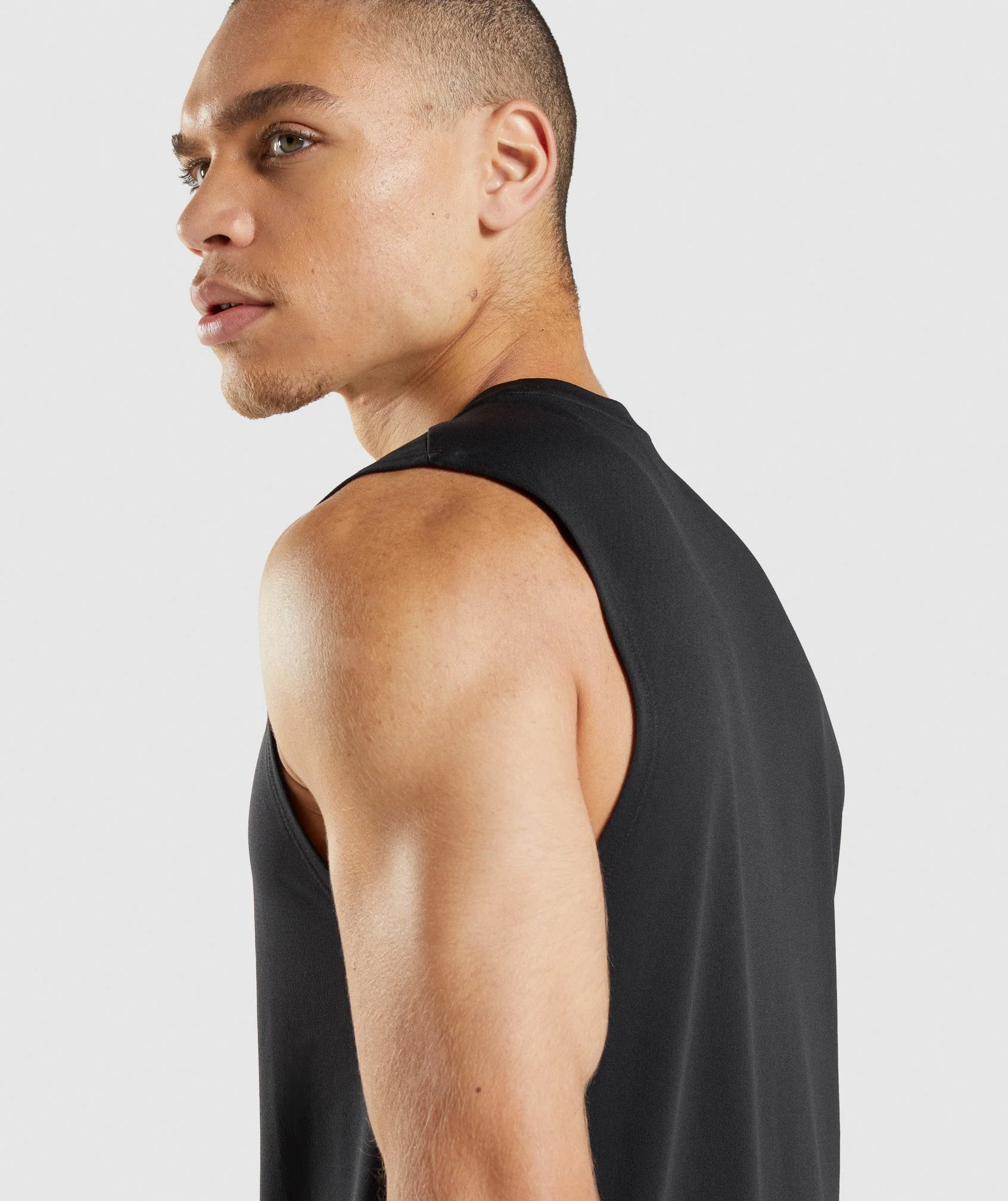 Gymshark Arrival Sleeveless Tee - Black - Image 6