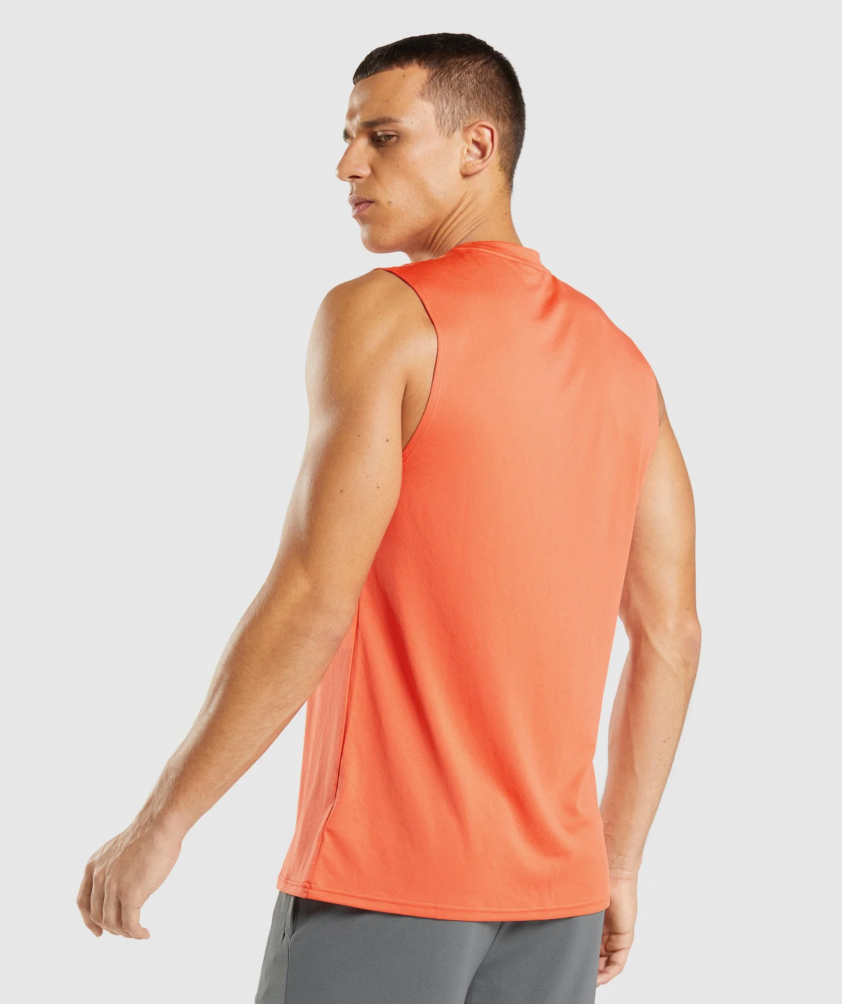 Gymshark Arrival Sleeveless Tee - Papaya Orange - Image 2