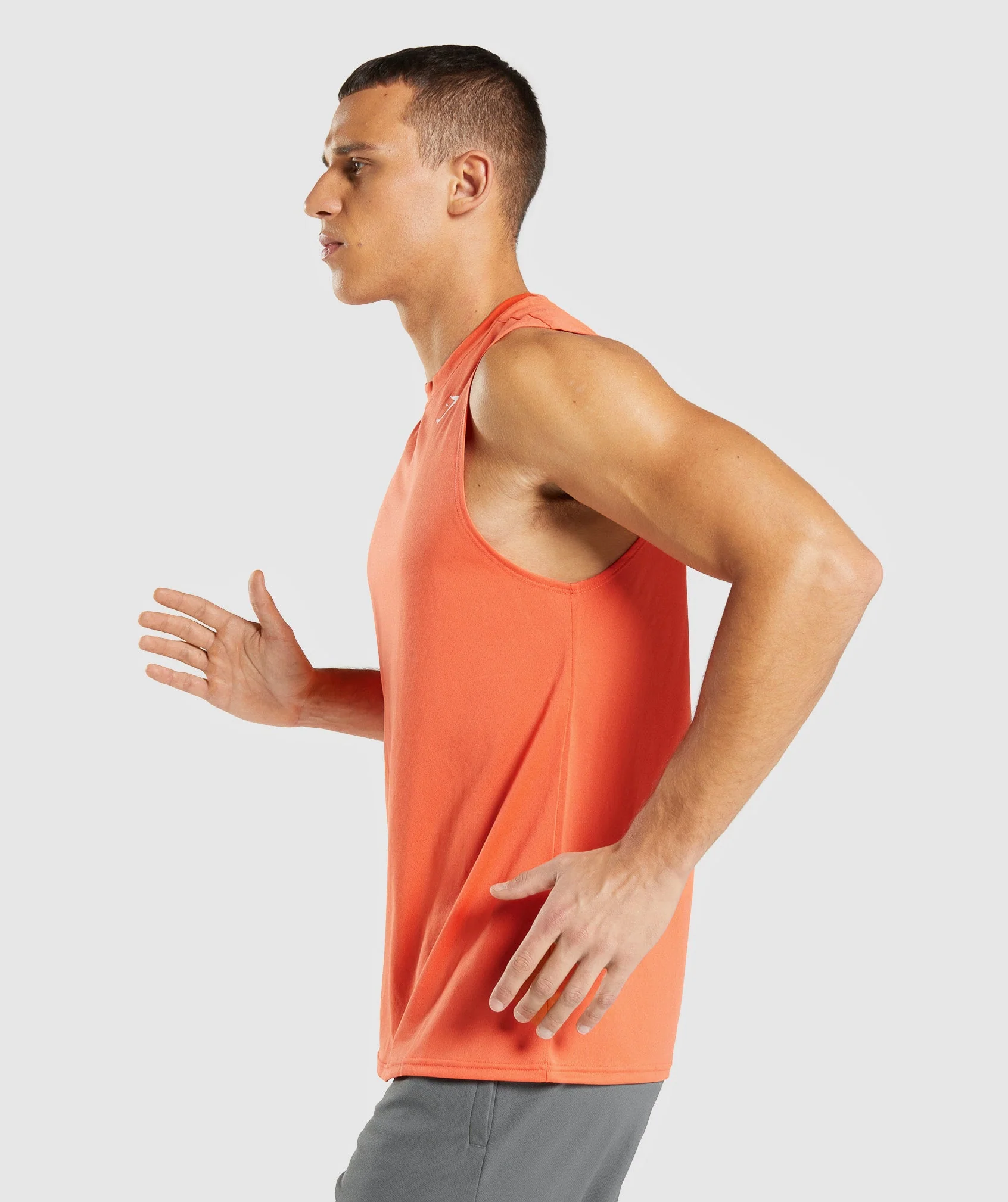 Gymshark Arrival Sleeveless Tee - Papaya Orange - Image 3