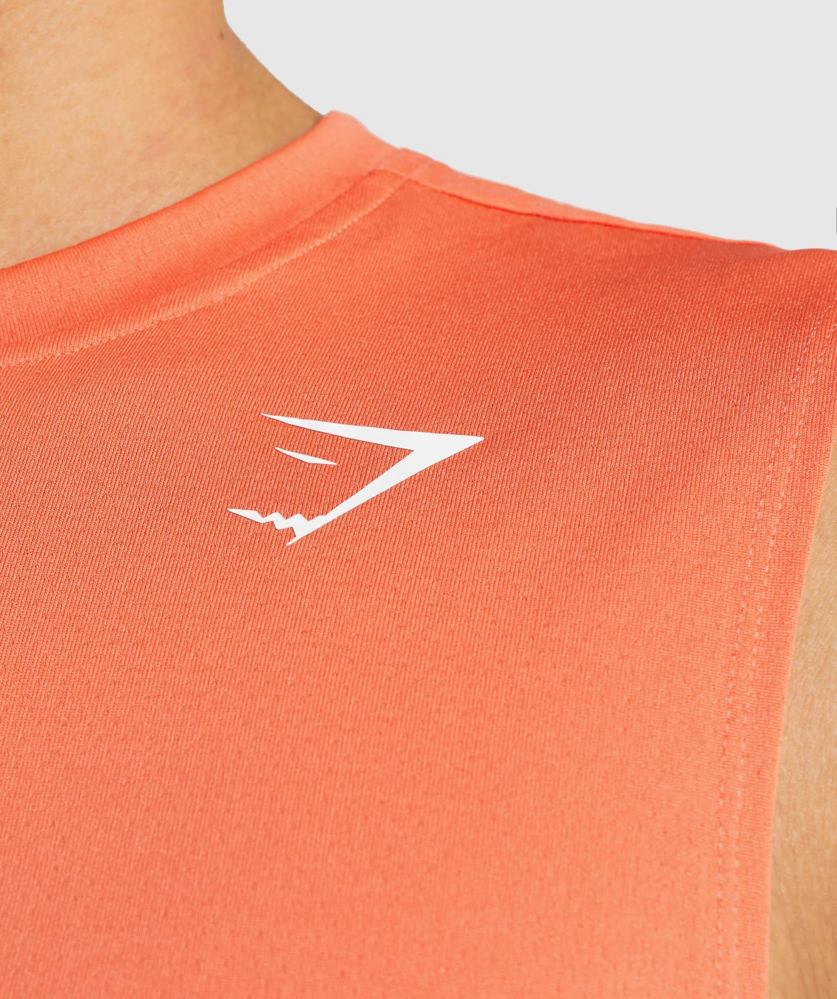 Gymshark Arrival Sleeveless Tee - Papaya Orange - Image 6