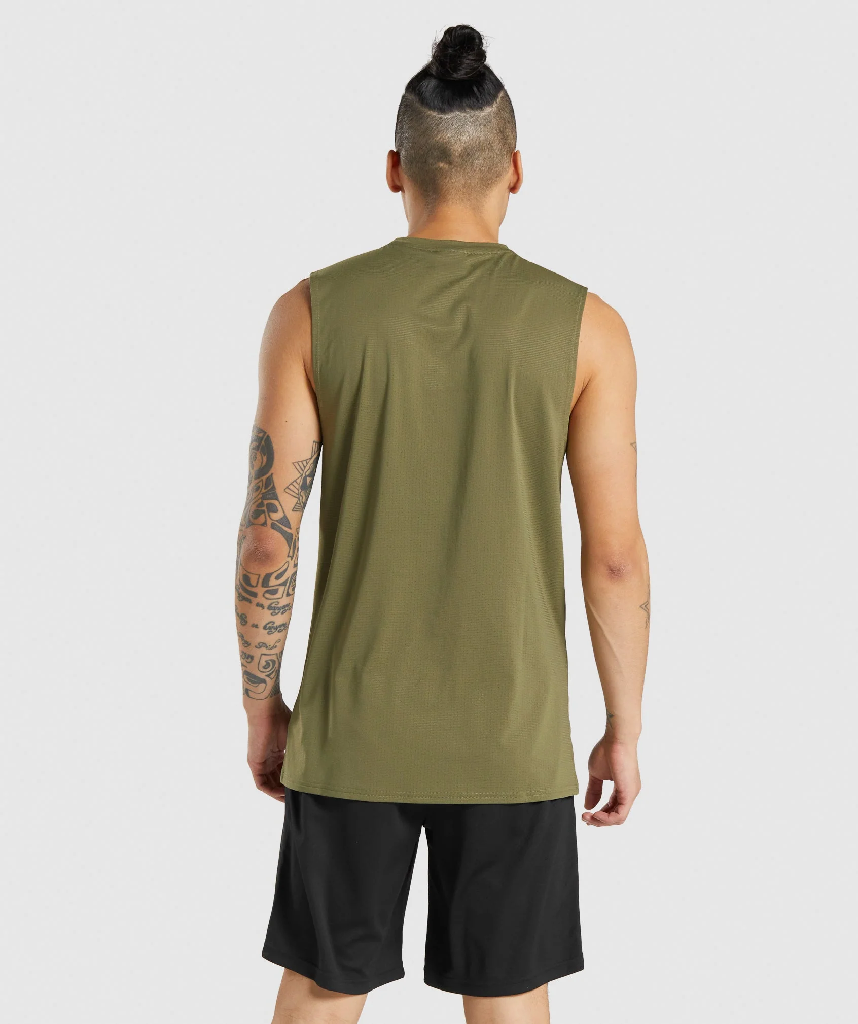 Gymshark Arrival Sleeveless Tee - Dark Green - Image 2