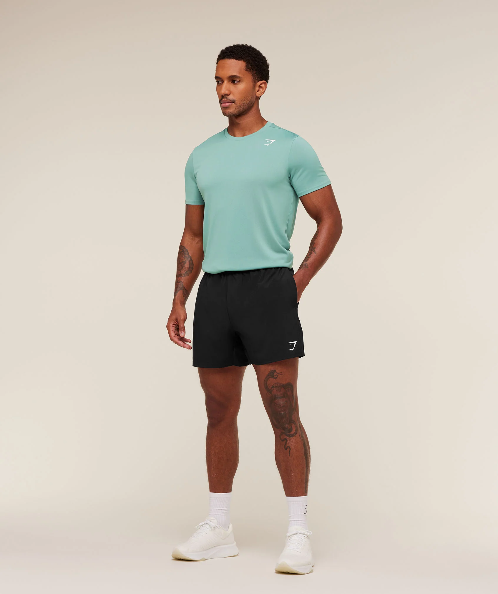 Gymshark Arrival T-Shirt - Muted Teal - Image 4