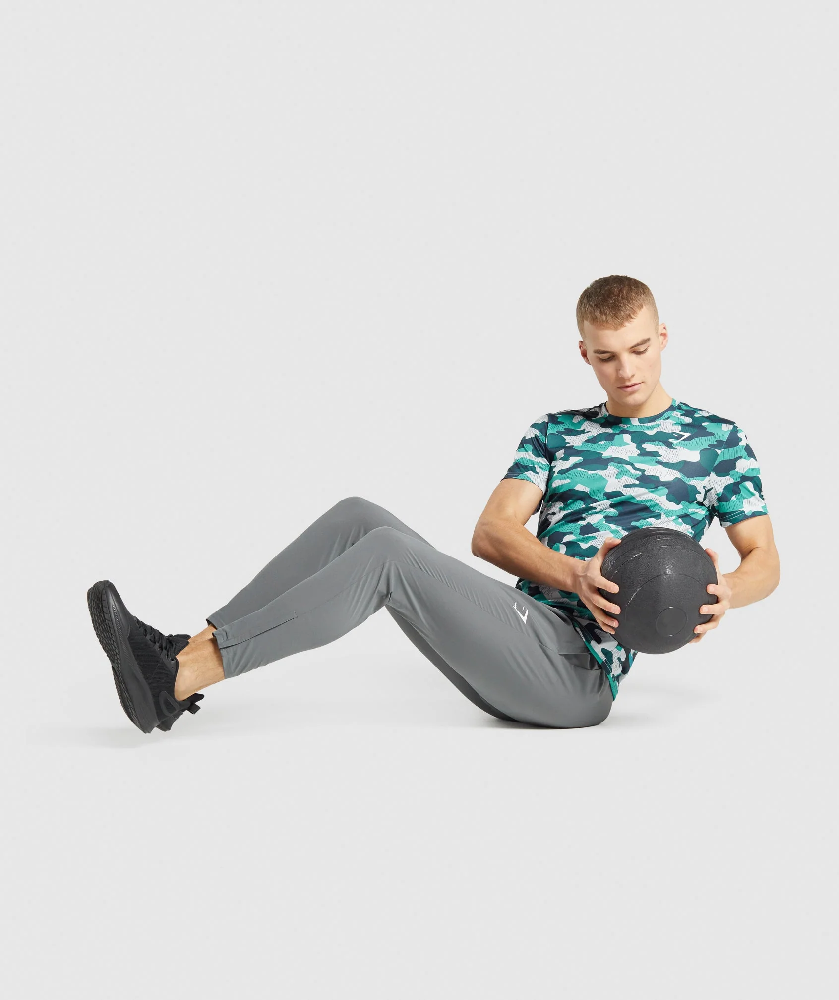 Gymshark Arrival T-Shirt - Teal Print - Image 4
