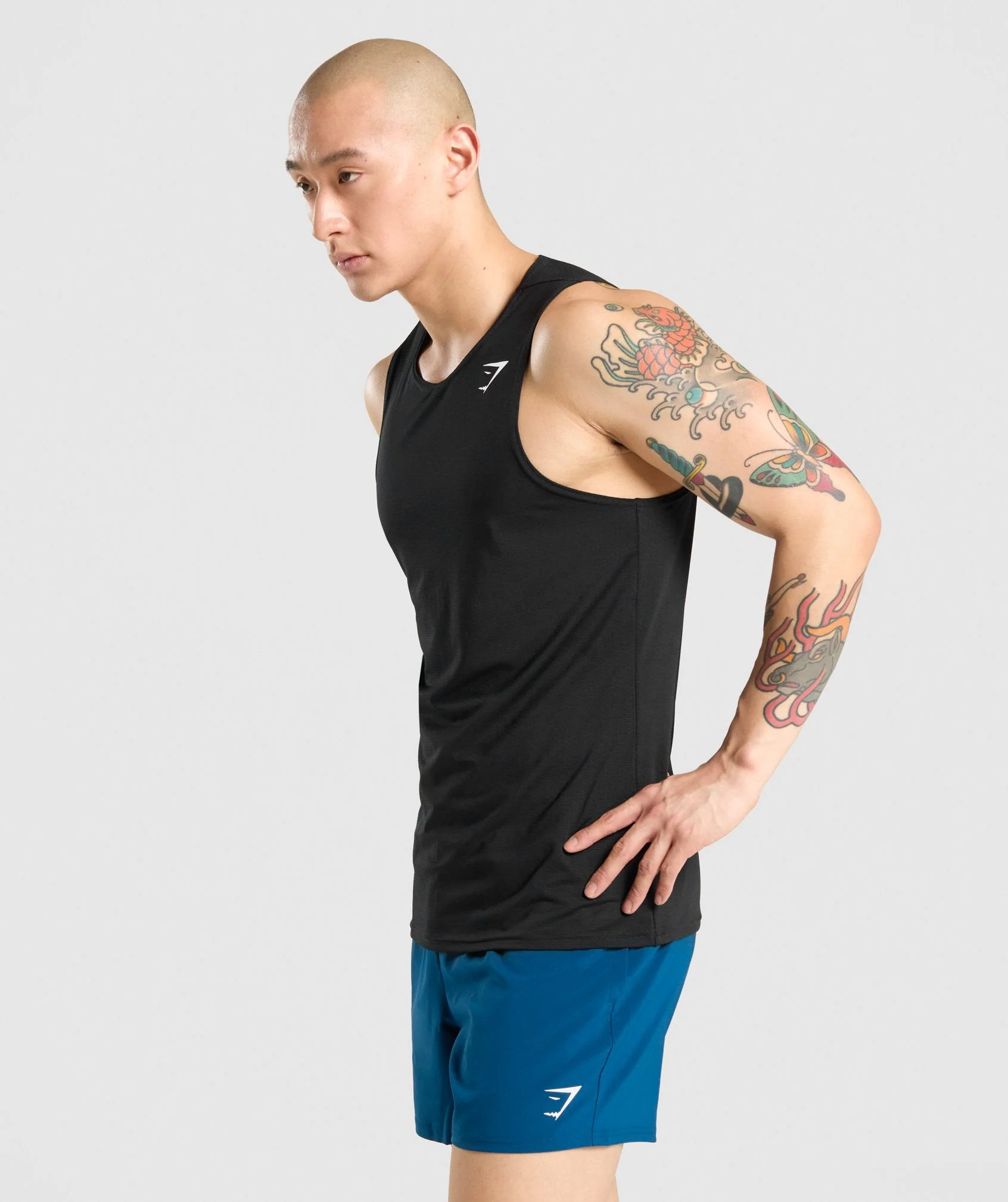 Gymshark Arrival Tank - Black - Image 3