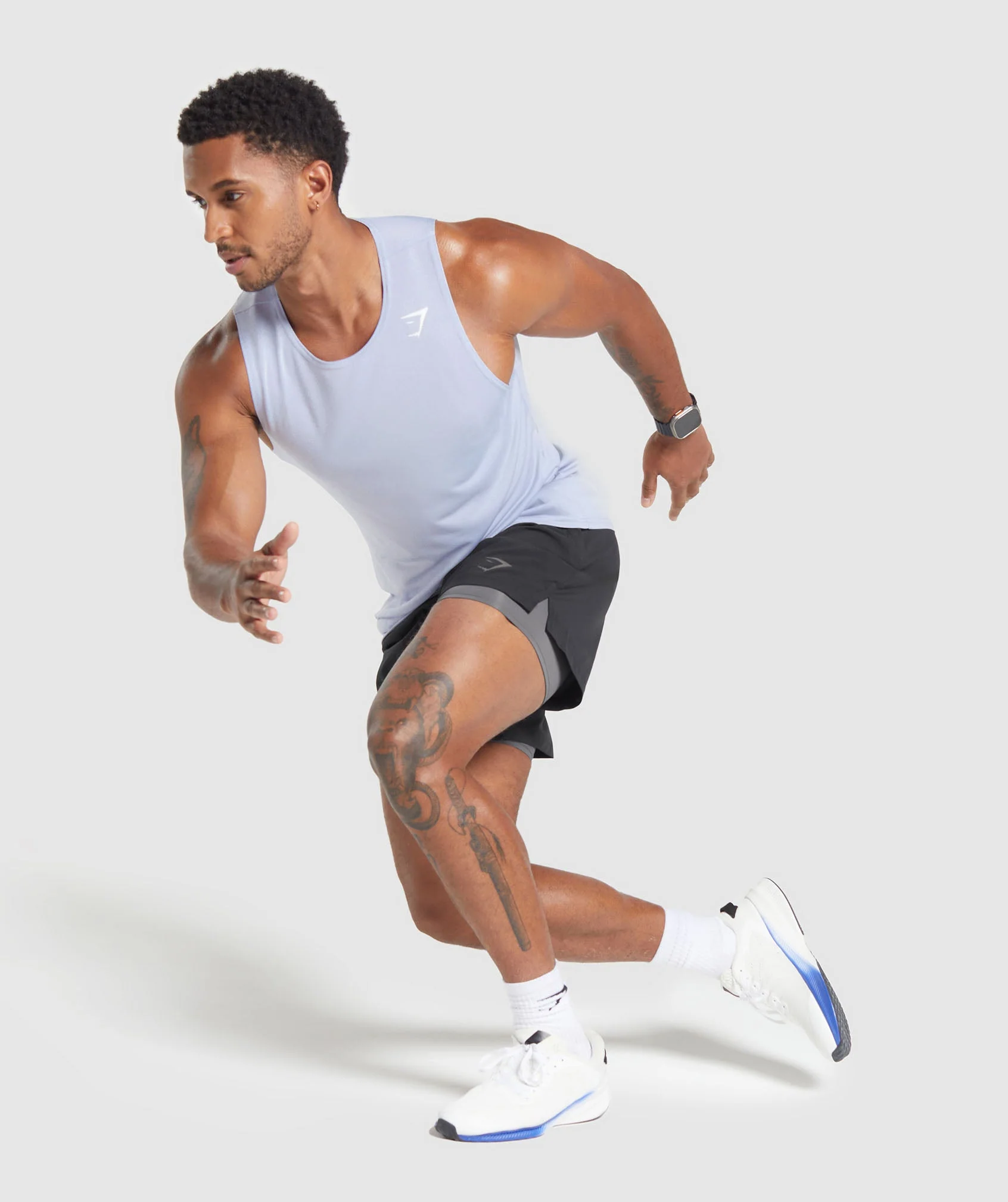 Gymshark Arrival Tank - Silver Lilac - Image 4