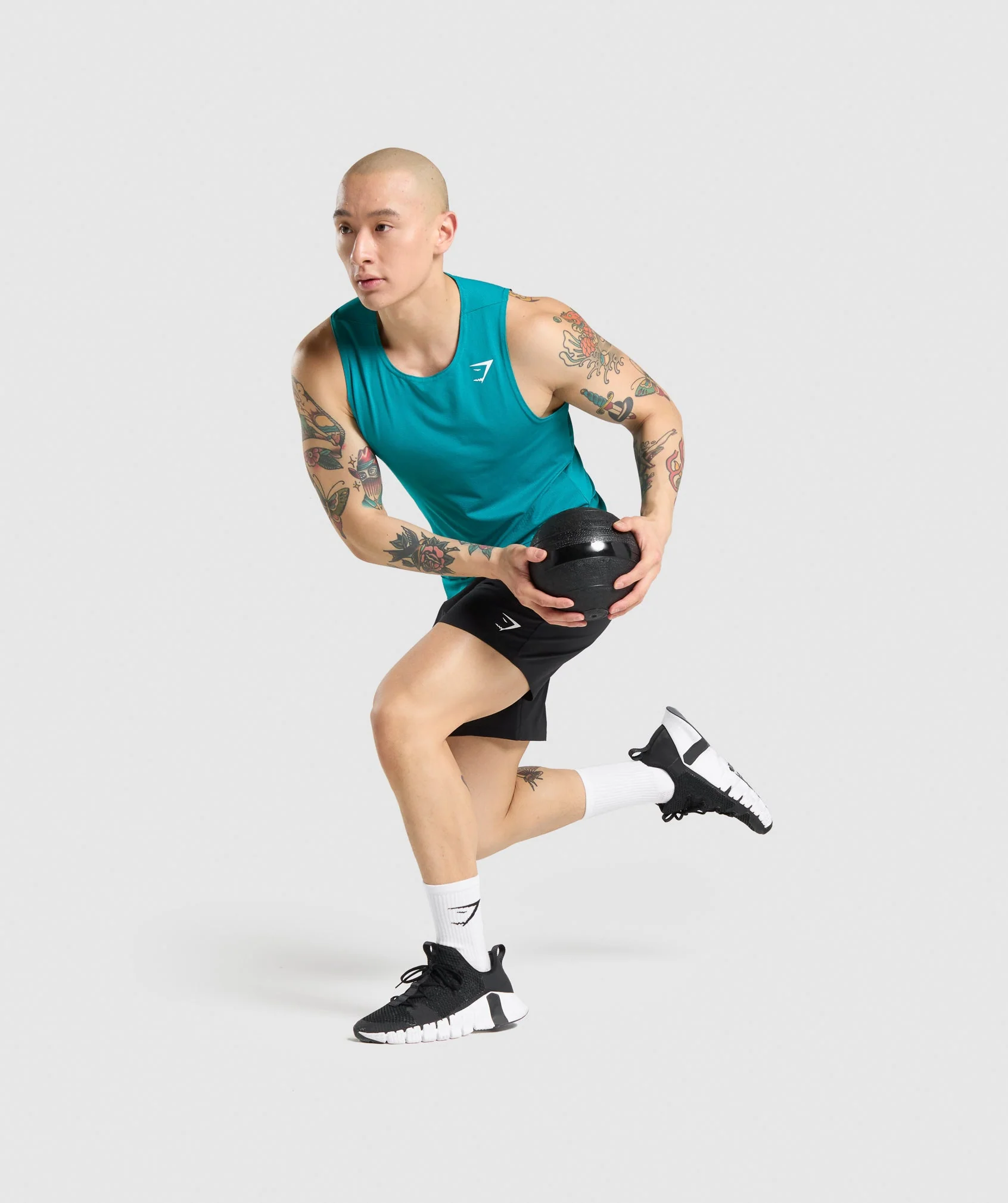 Gymshark Arrival Tank - Teal - Image 4