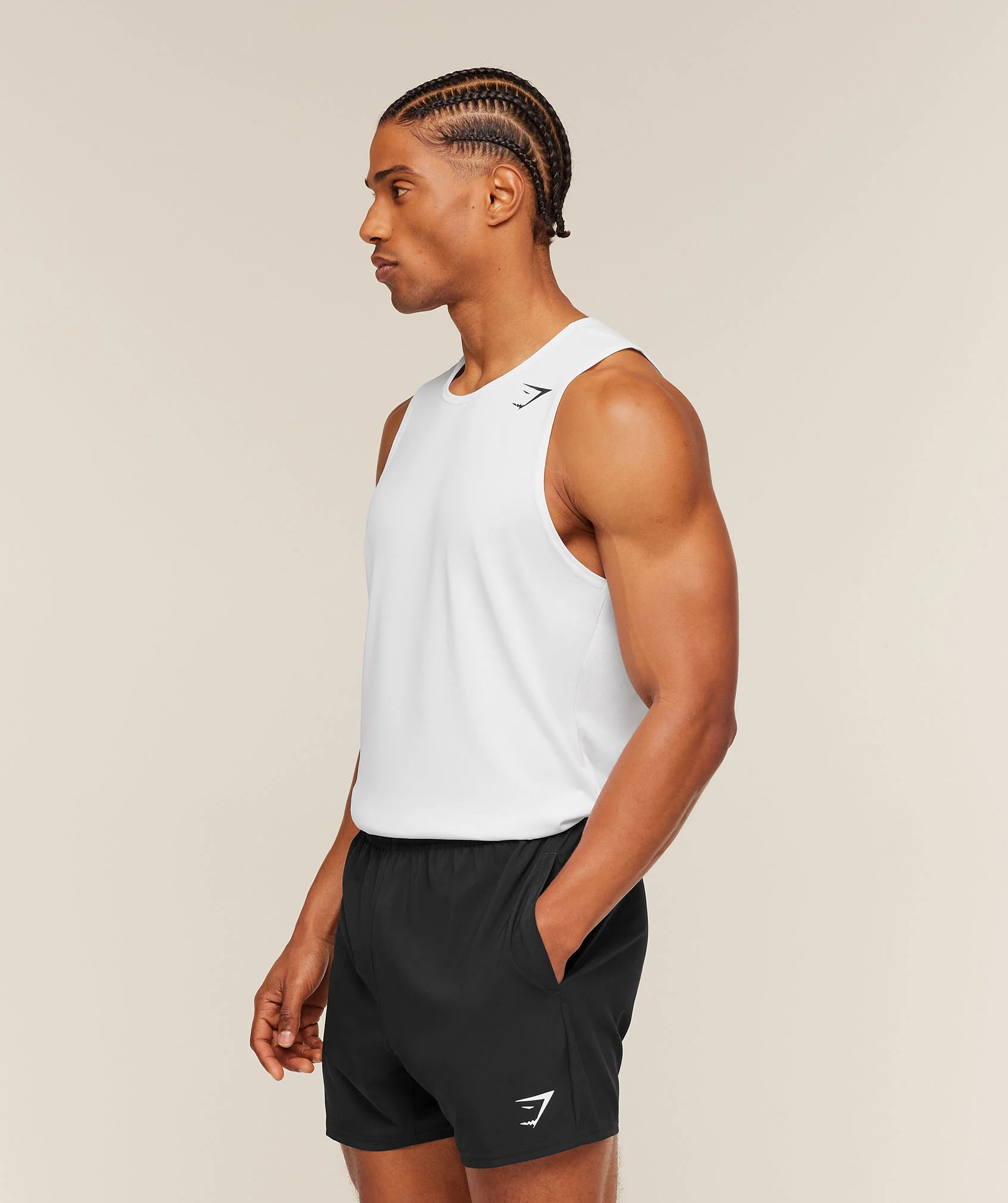 Gymshark Arrival Tank - White - Image 3