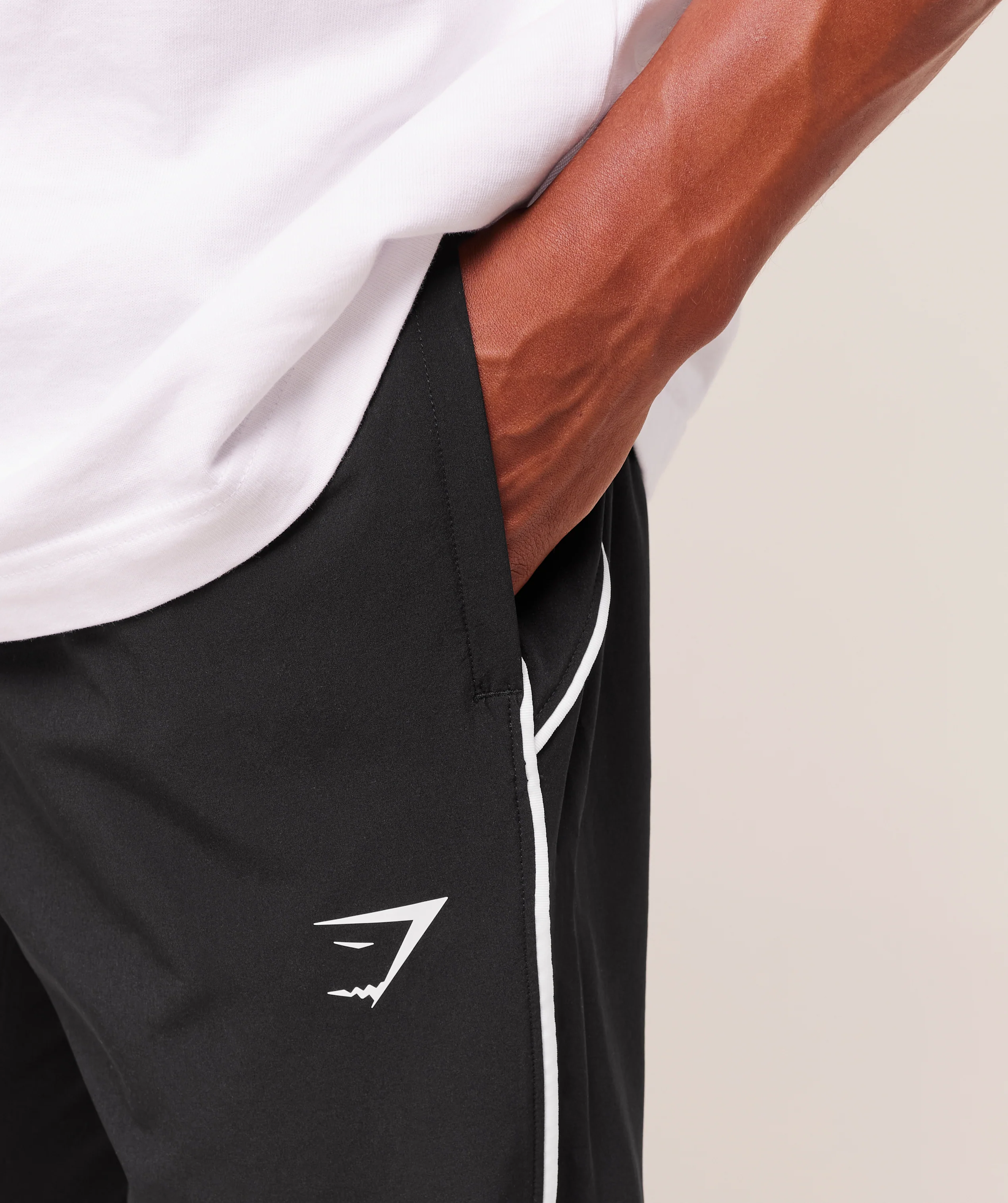 Gymshark Arrival Woven Block Joggers - Black - Image 4