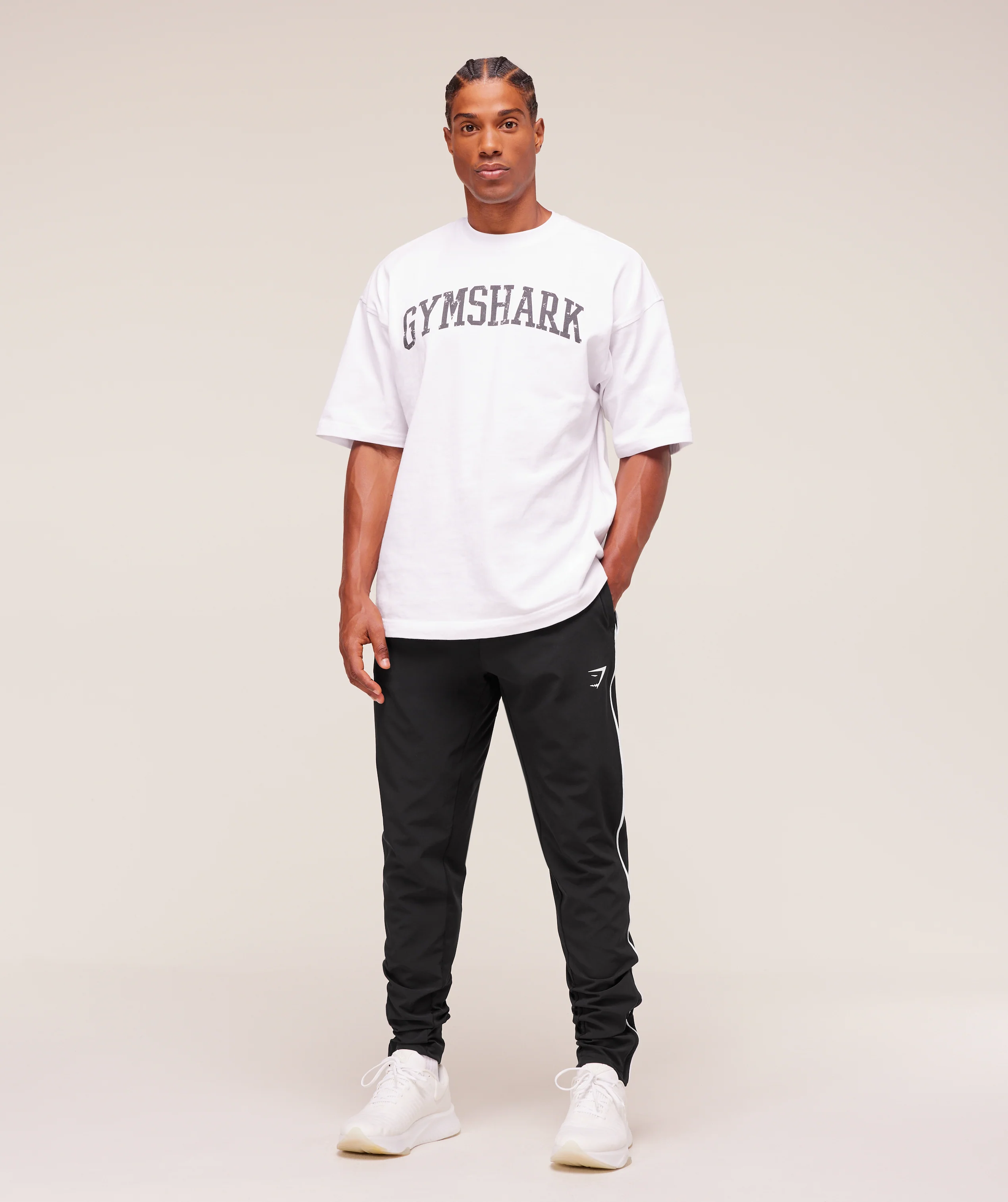 Gymshark Arrival Woven Block Joggers - Black - Image 8