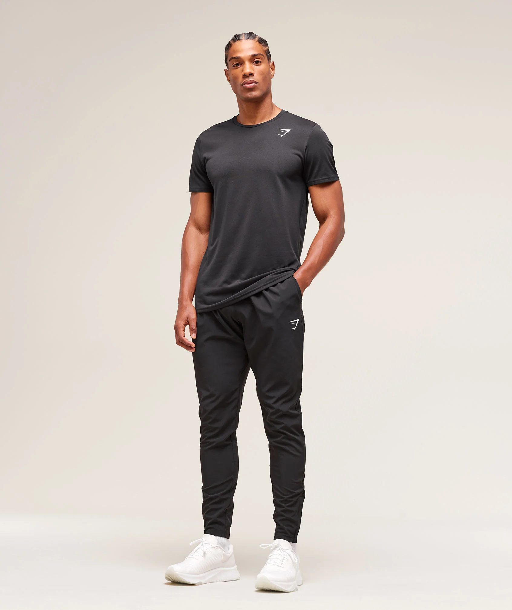 Gymshark Arrival Woven Tall Joggers - Black - Image 3