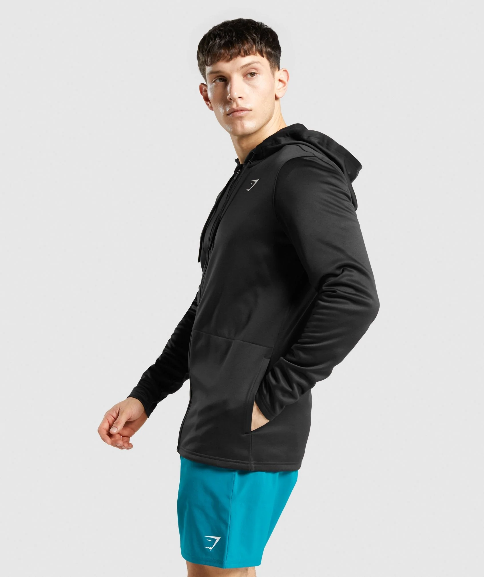 Gymshark Arrival Zip Up Hoodie - Black - Image 3