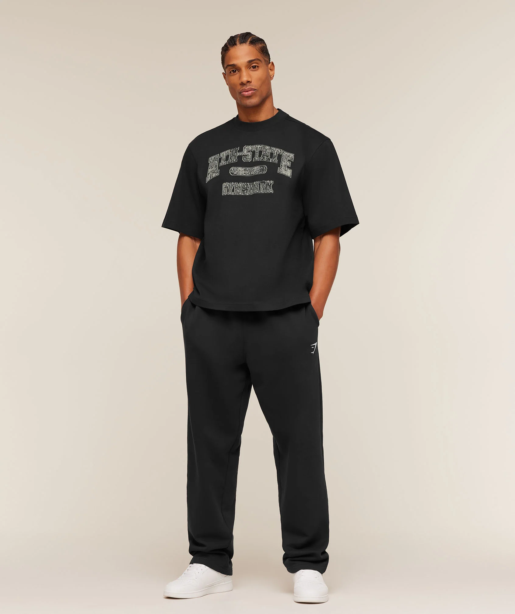 Gymshark Ath-State Graphic T-Shirt - Black - Image 4