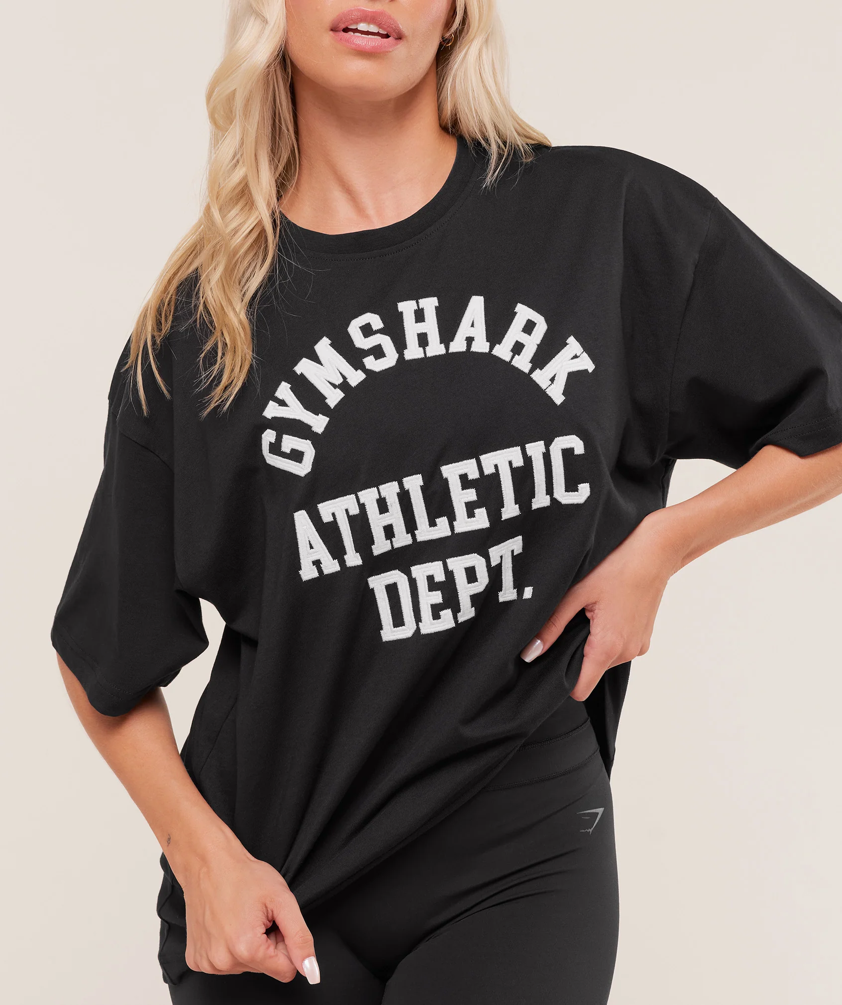 Gymshark Athletic Department Oversized Graphic T-Shirt - Black - Image 4