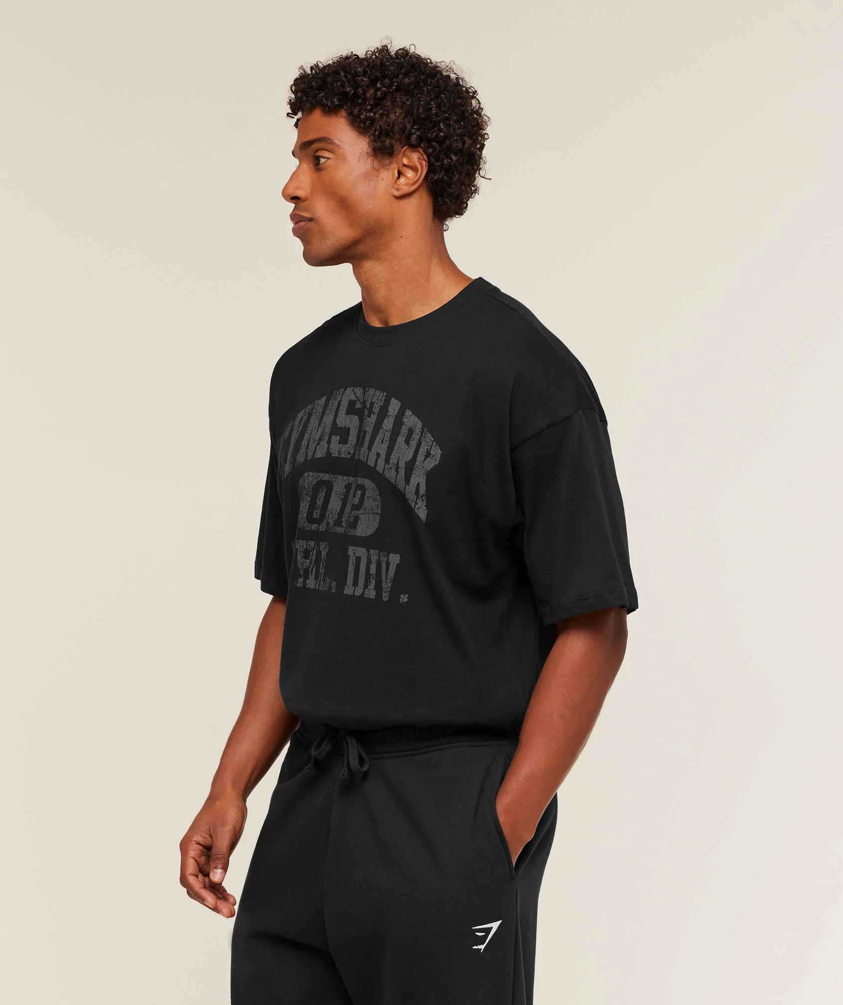 Gymshark Athletic Division Graphic T-Shirt - GS Black - Image 3
