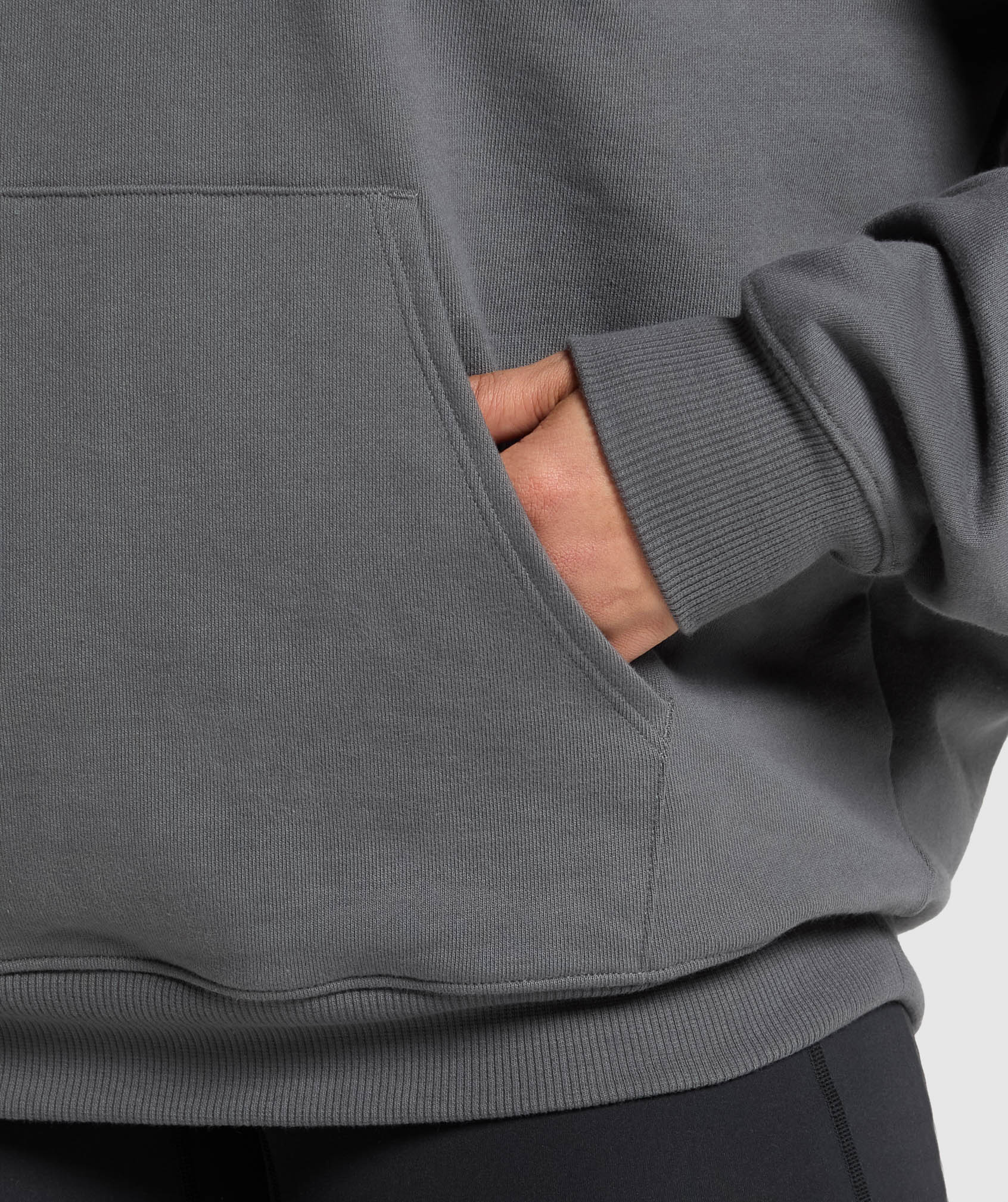 Gymshark Back Gains Graphic Hoodie - Graphite Grey - Image 6