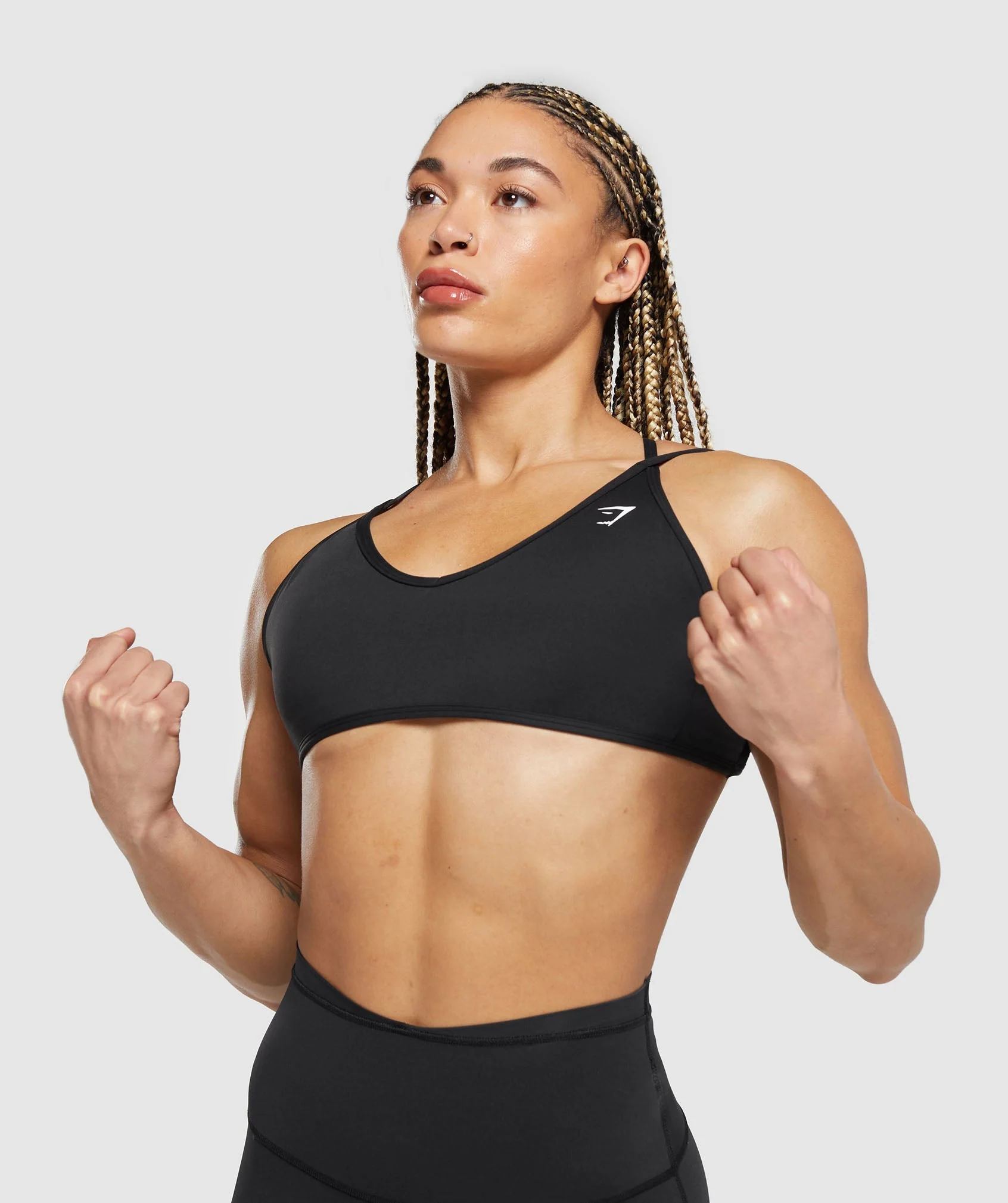 Gymshark Back Gains Sports Bra - Black - Image 4